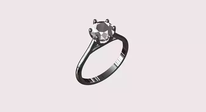 1 Carat modern engagement ring