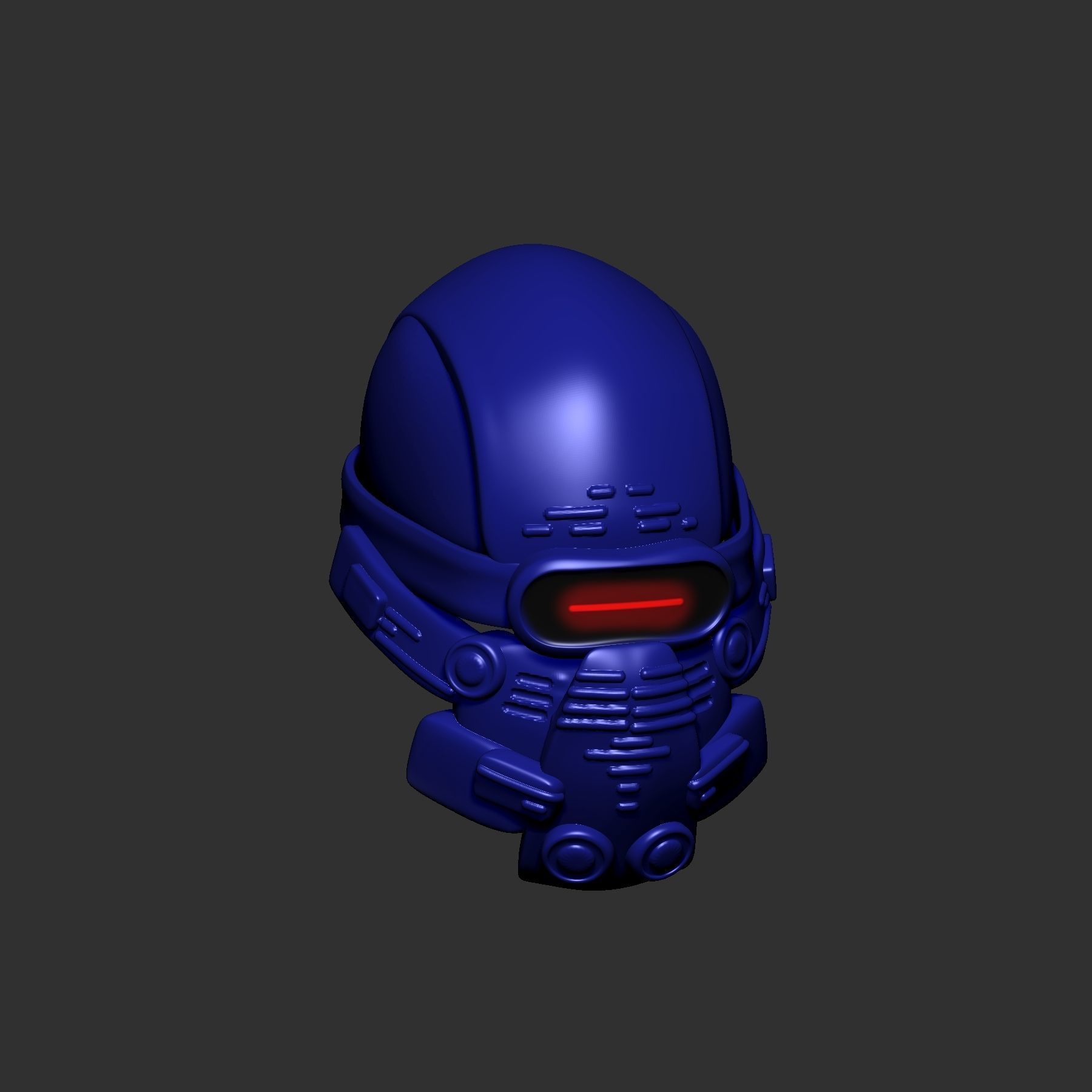 helmet high poly sculpt 3d printable ver 7 3D model 3D model_4