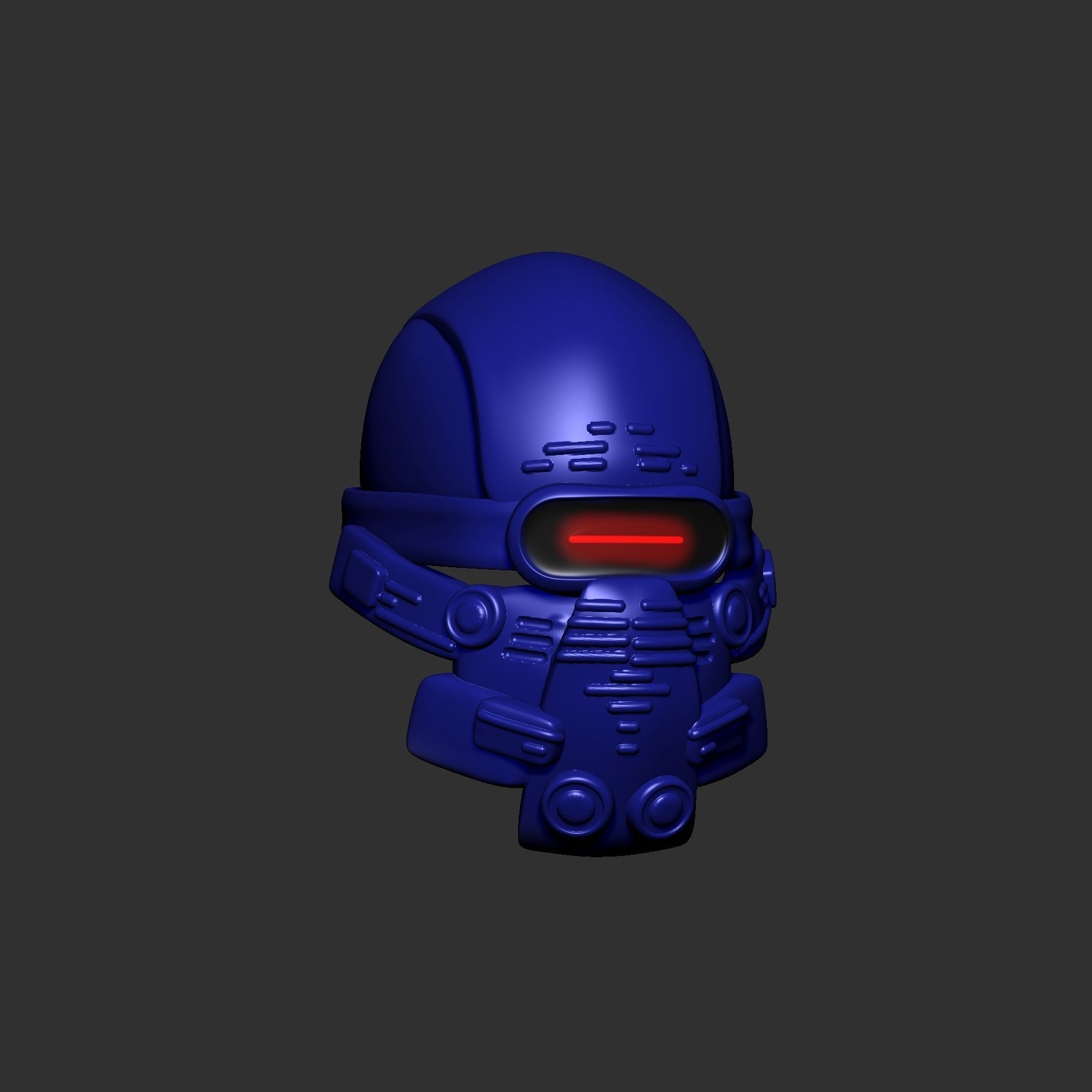 helmet high poly sculpt 3d printable ver 7 3D model 3D model_3