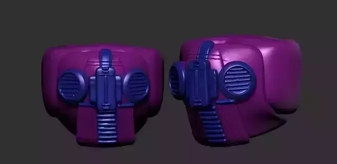 helmet high poly sculpt 3d printable ver 7 3D model