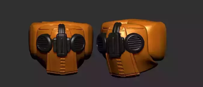 helmet high poly sculpt 3d printable ver 7 3D model