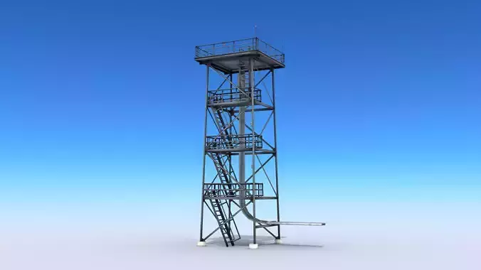 Guard Tower Low-poly 3D model