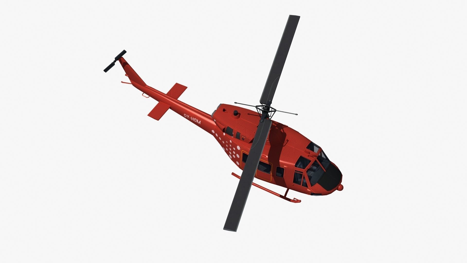 Bell 212 Rescue Helicopter 3D model_27