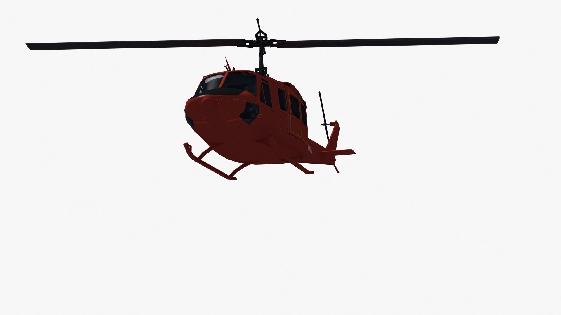 Bell 212 Rescue Helicopter 3D model_34