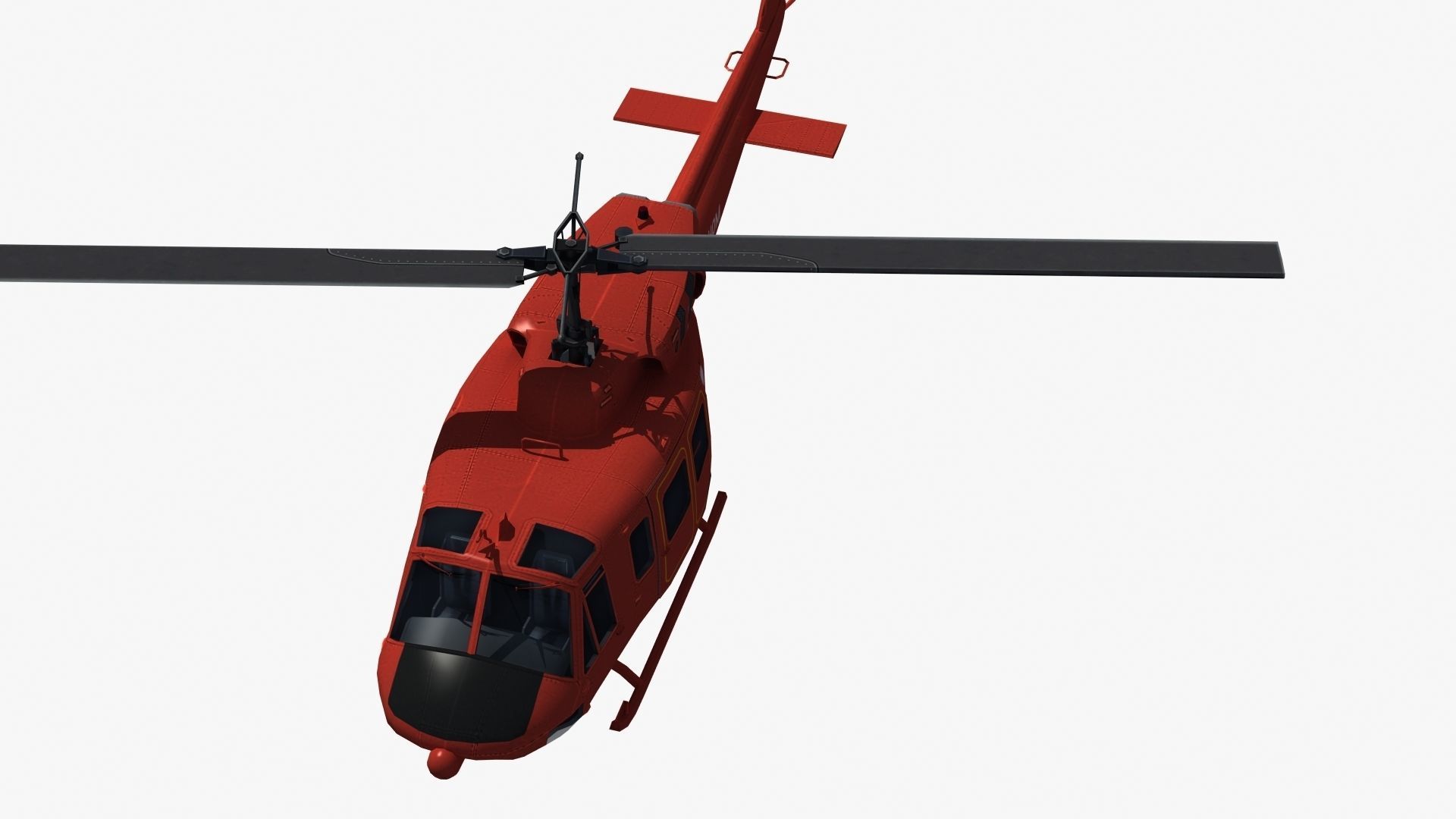 Bell 212 Rescue Helicopter 3D model_26