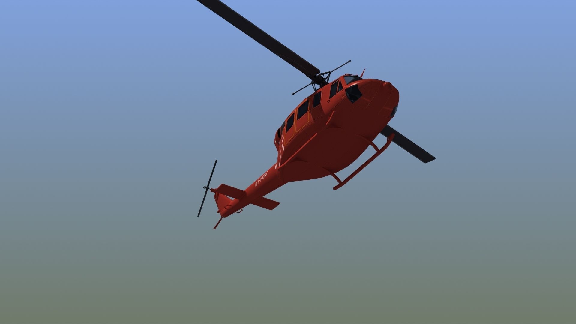Bell 212 Rescue Helicopter 3D model_18
