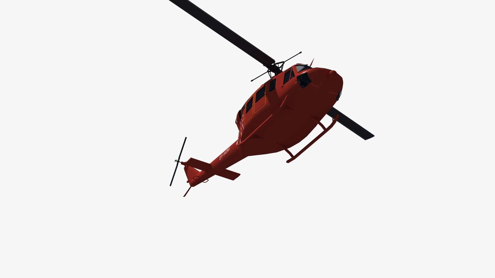 Bell 212 Rescue Helicopter 3D model_37