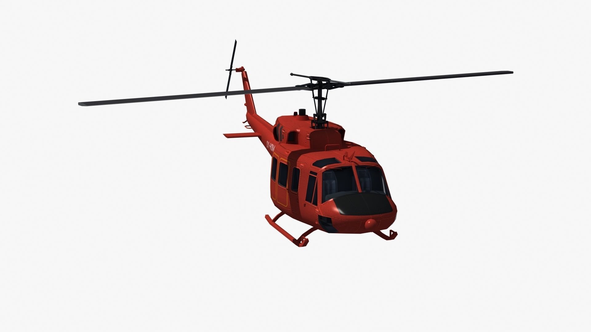 Bell 212 Rescue Helicopter 3D model_32