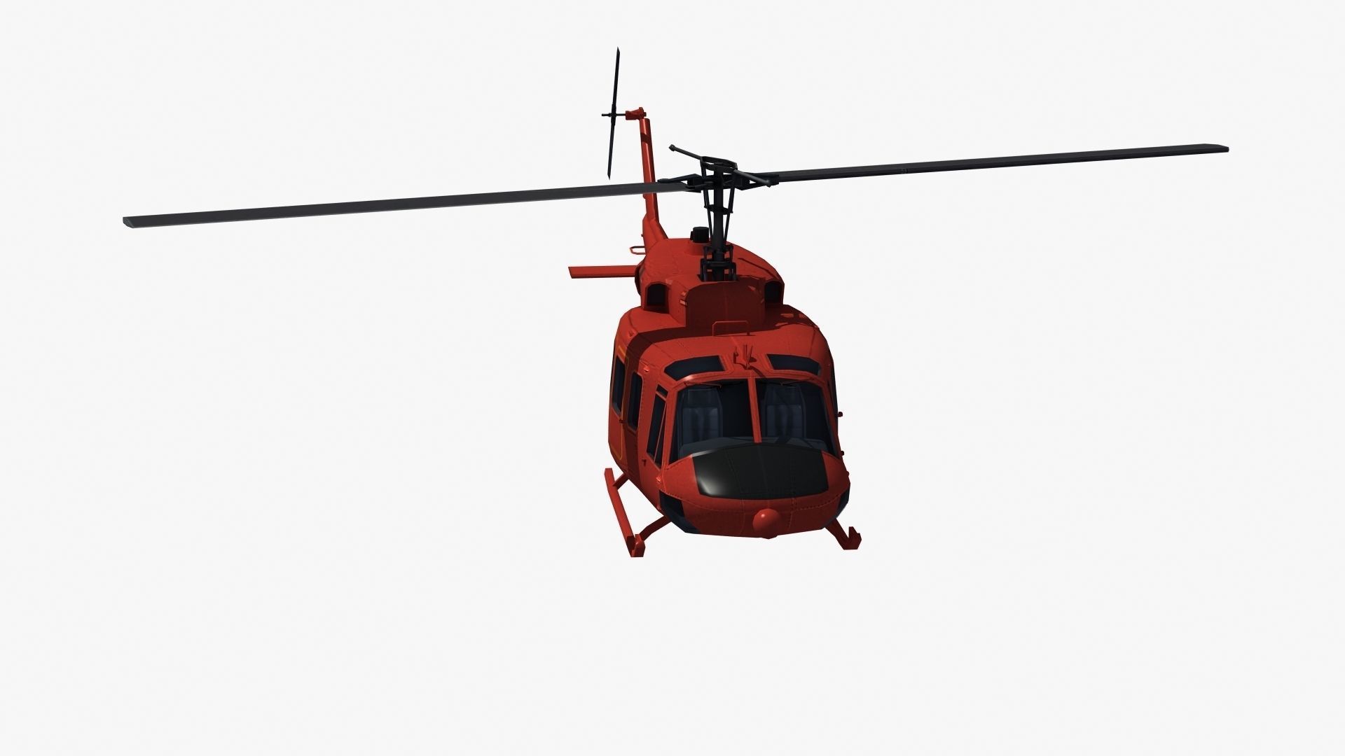 Bell 212 Rescue Helicopter 3D model_33