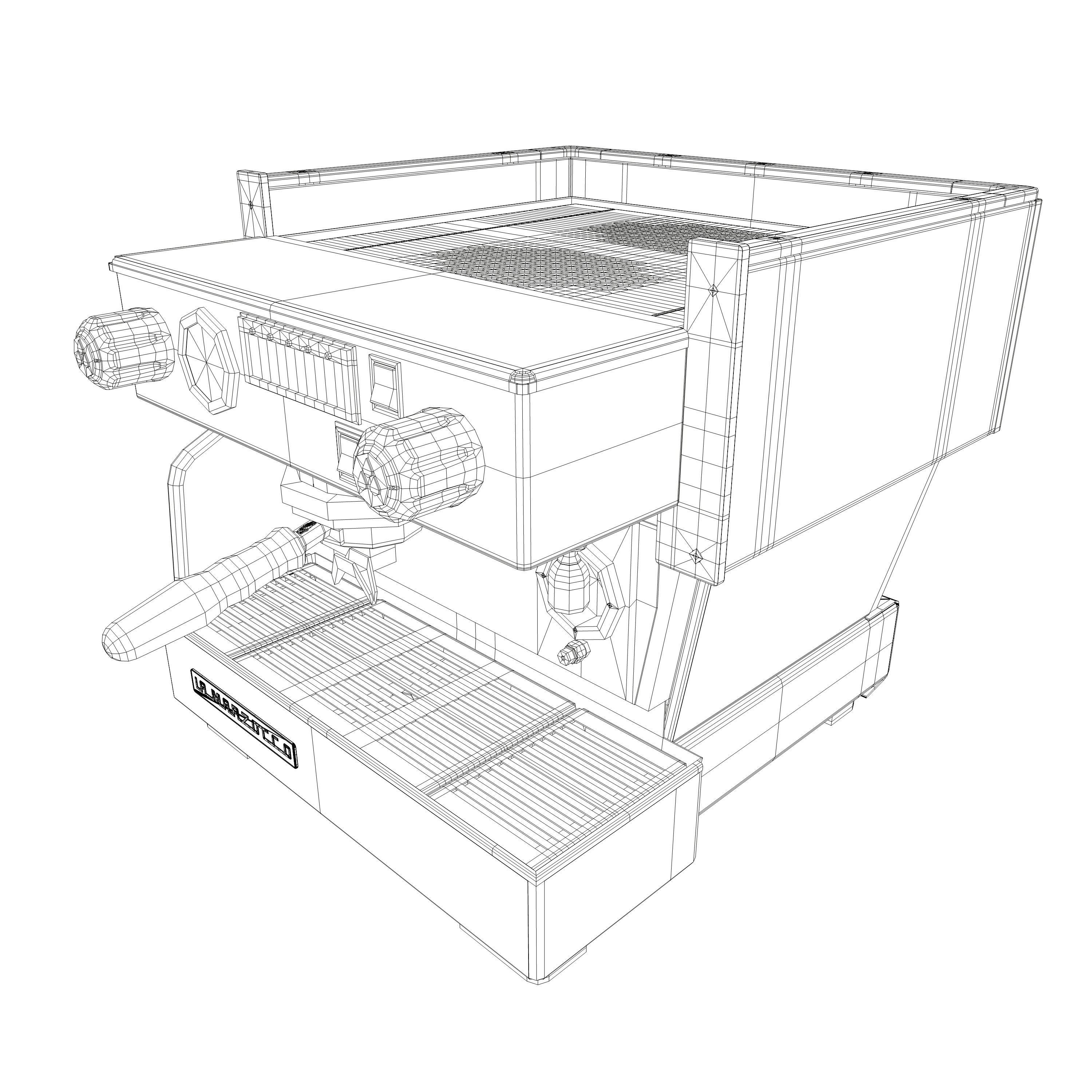 La Marzocco Linea Classic AV 1GR Low-poly 3D model_16