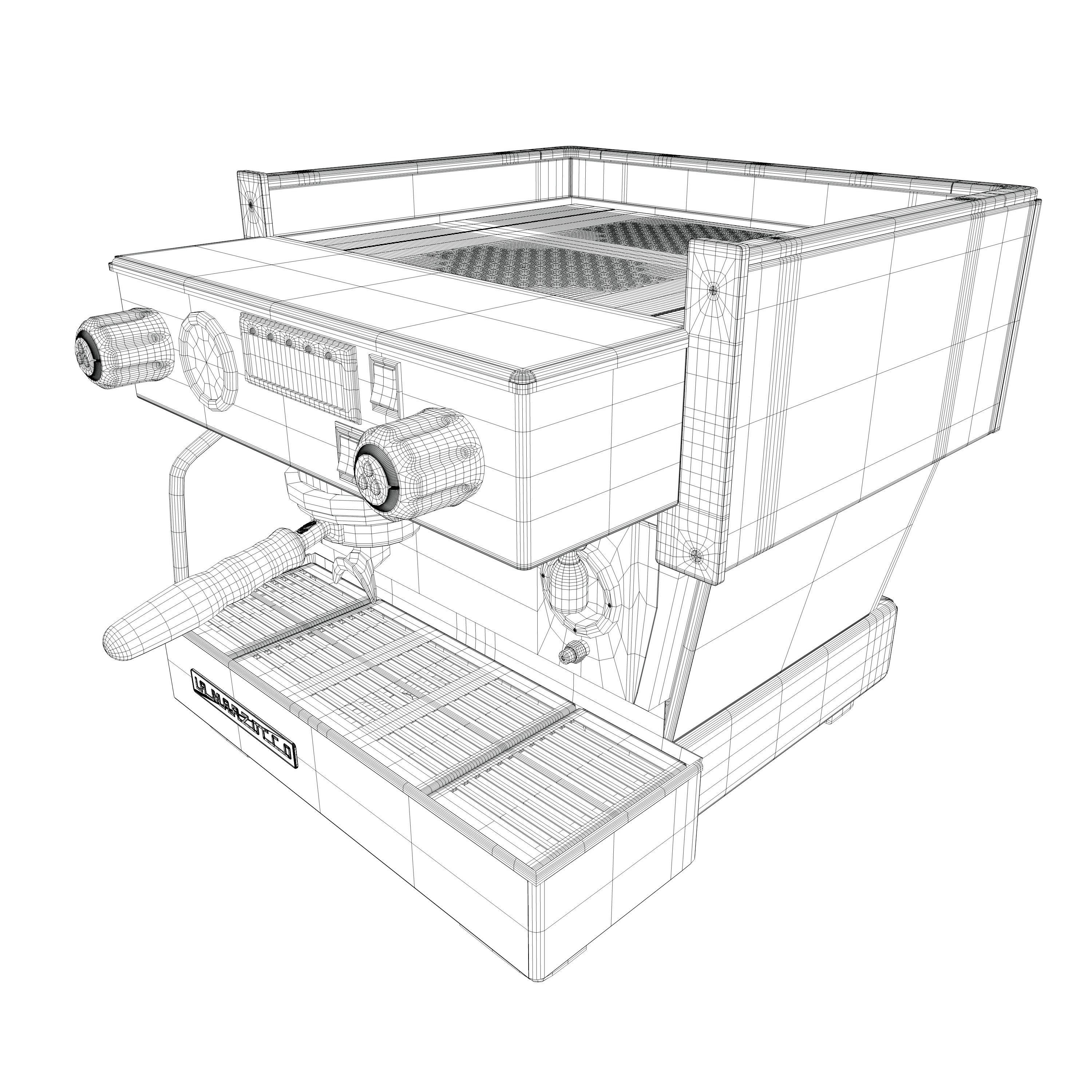 La Marzocco Linea Classic AV 1GR Low-poly 3D model_14