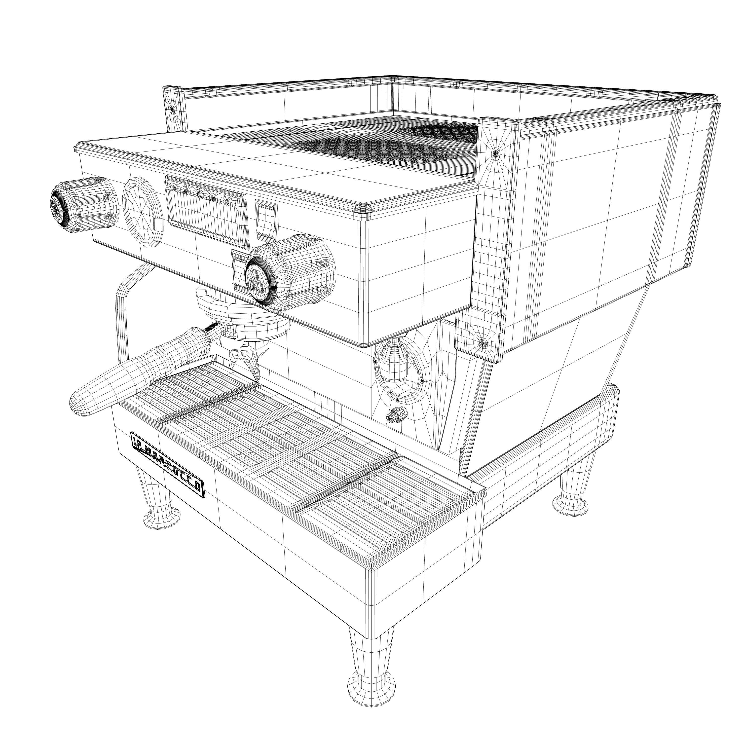 La Marzocco Linea Classic AV 1GR Low-poly 3D model_5
