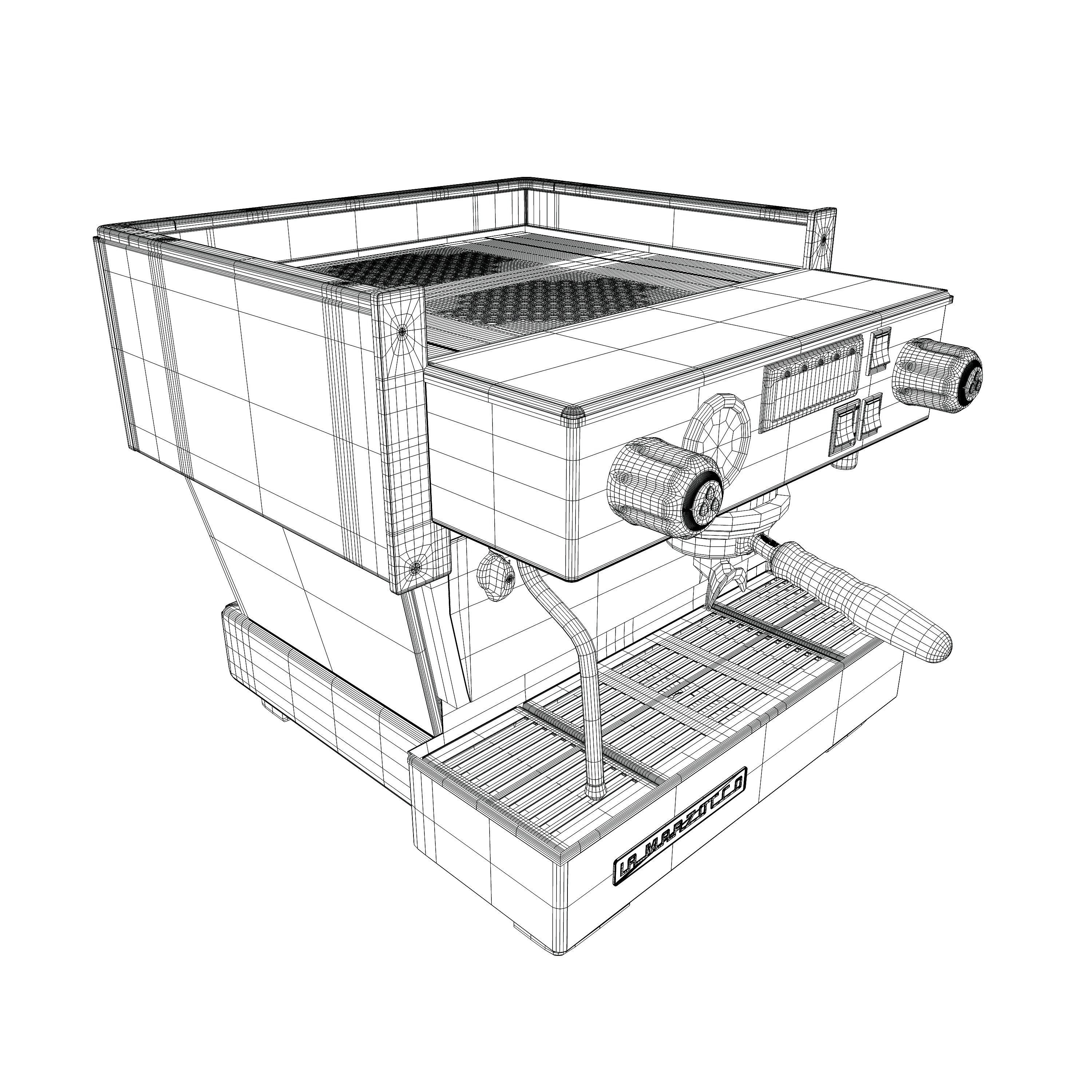 La Marzocco Linea Classic AV 1GR Low-poly 3D model_13