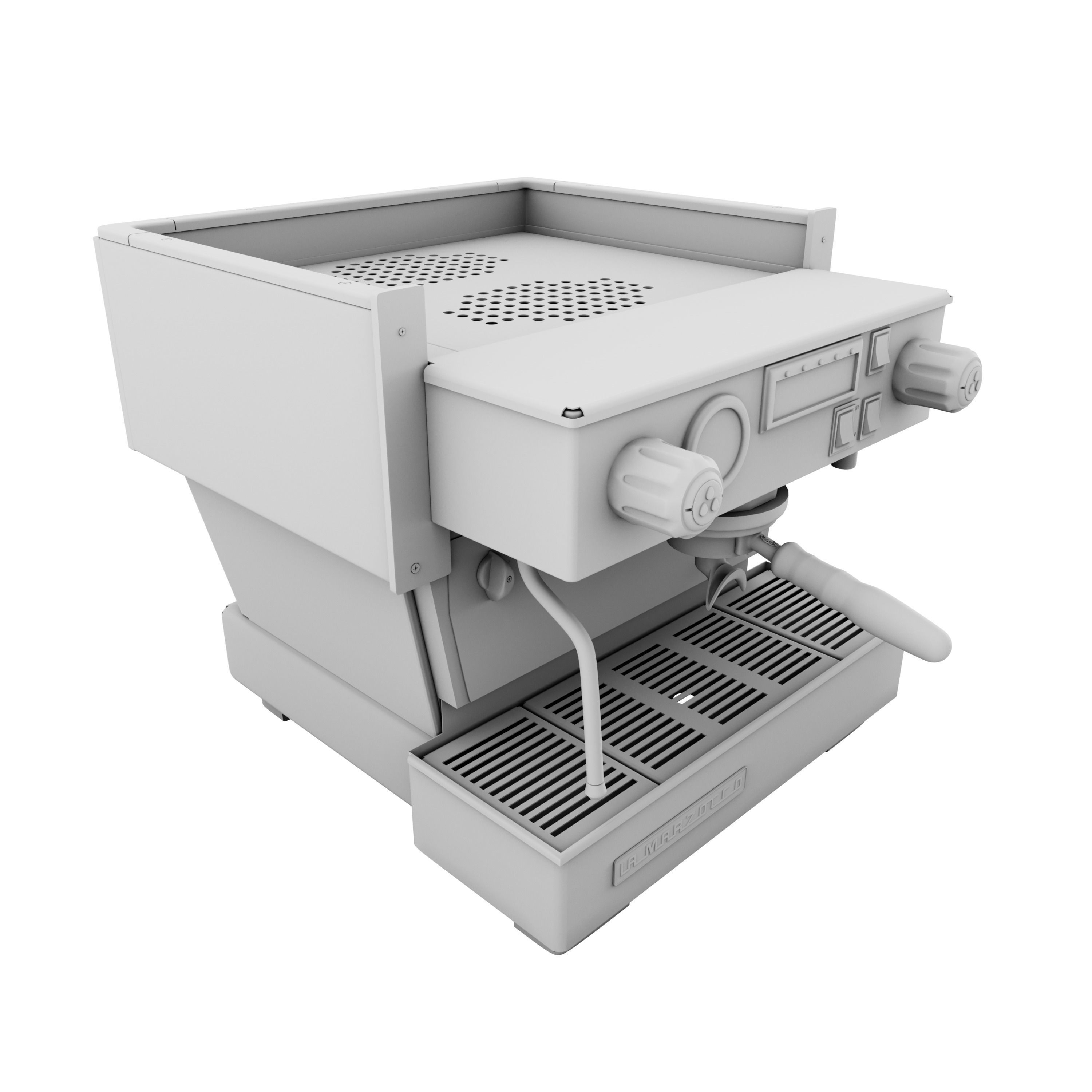 La Marzocco Linea Classic AV 1GR Low-poly 3D model_11