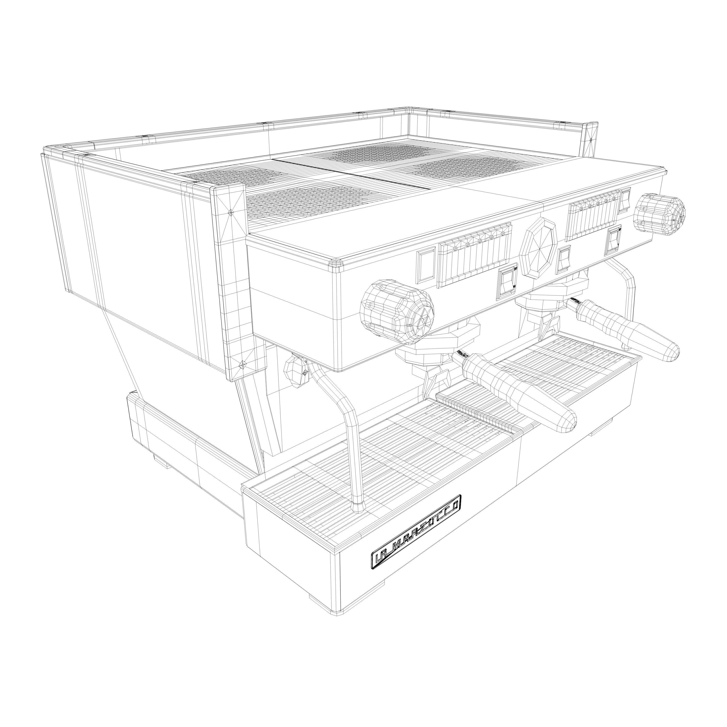 La Marzocco Linea Classic AV 2GR Low-poly 3D model_15