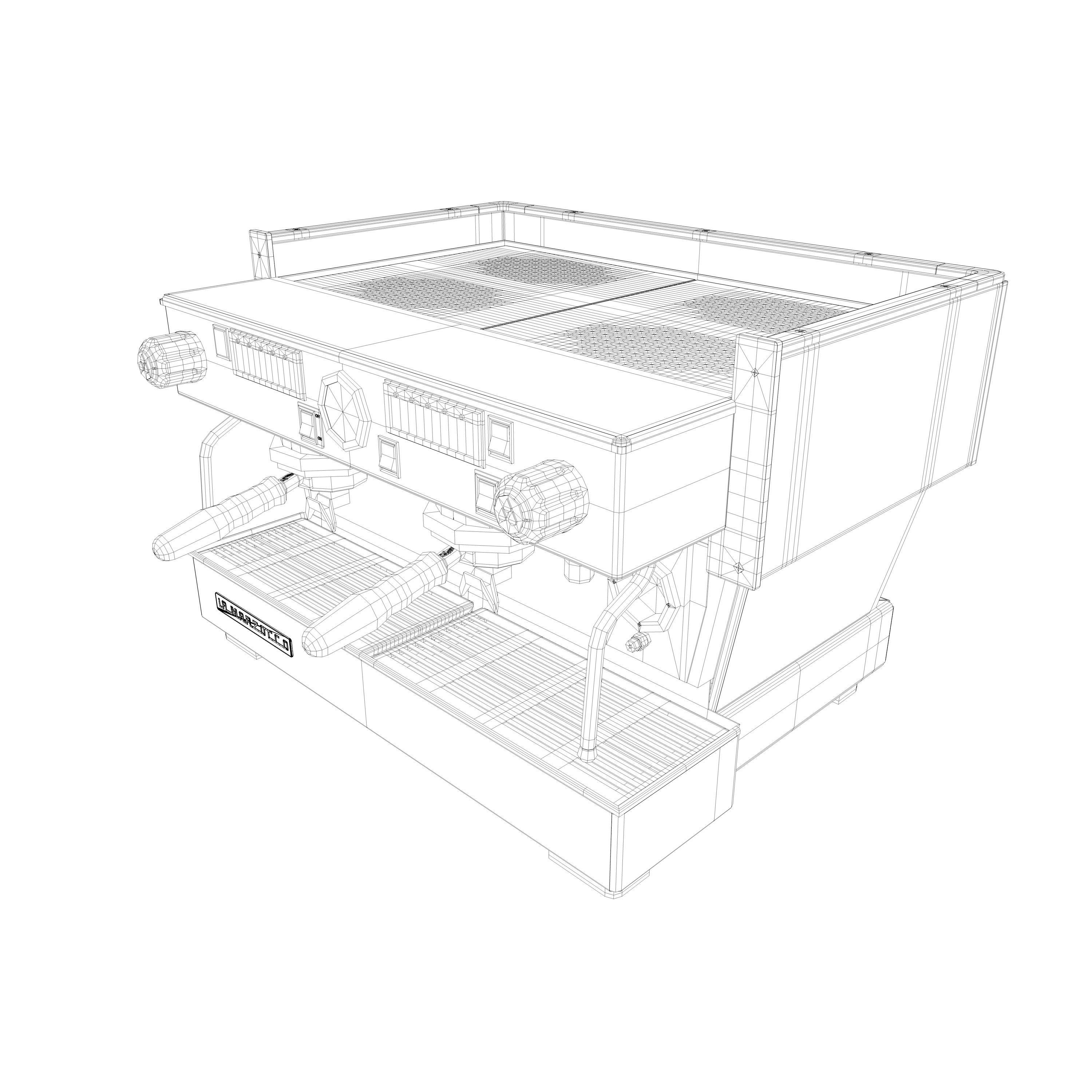 La Marzocco Linea Classic AV 2GR Low-poly 3D model_16