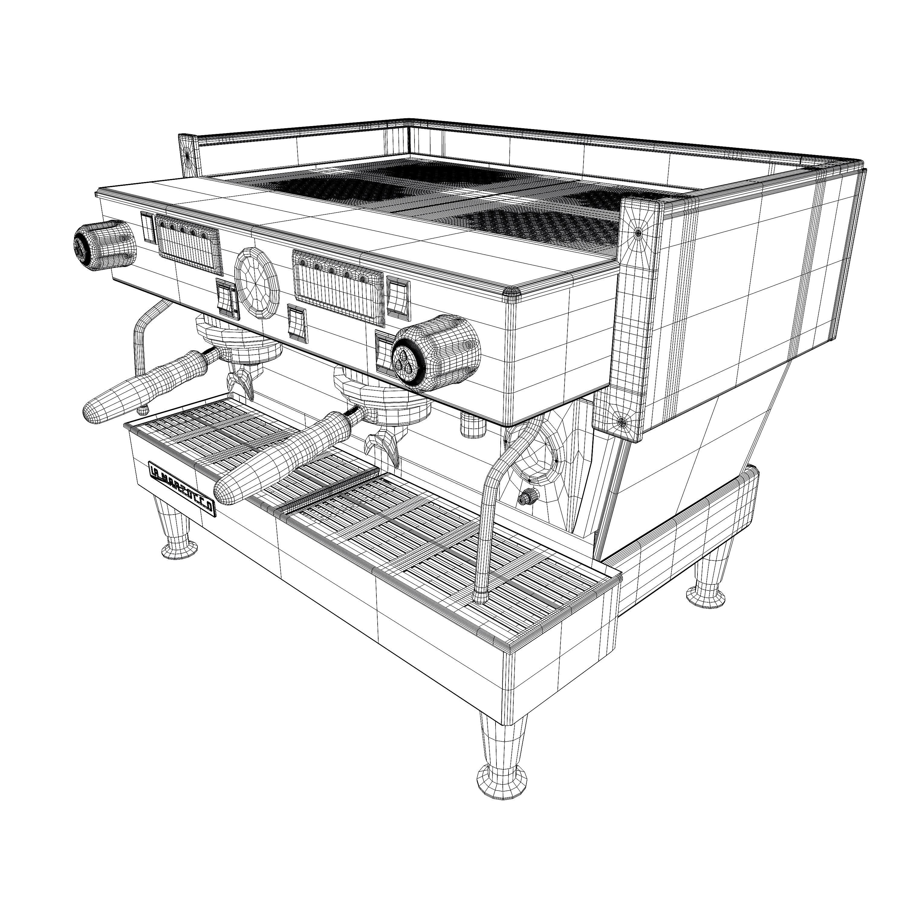 La Marzocco Linea Classic AV 2GR Low-poly 3D model_5