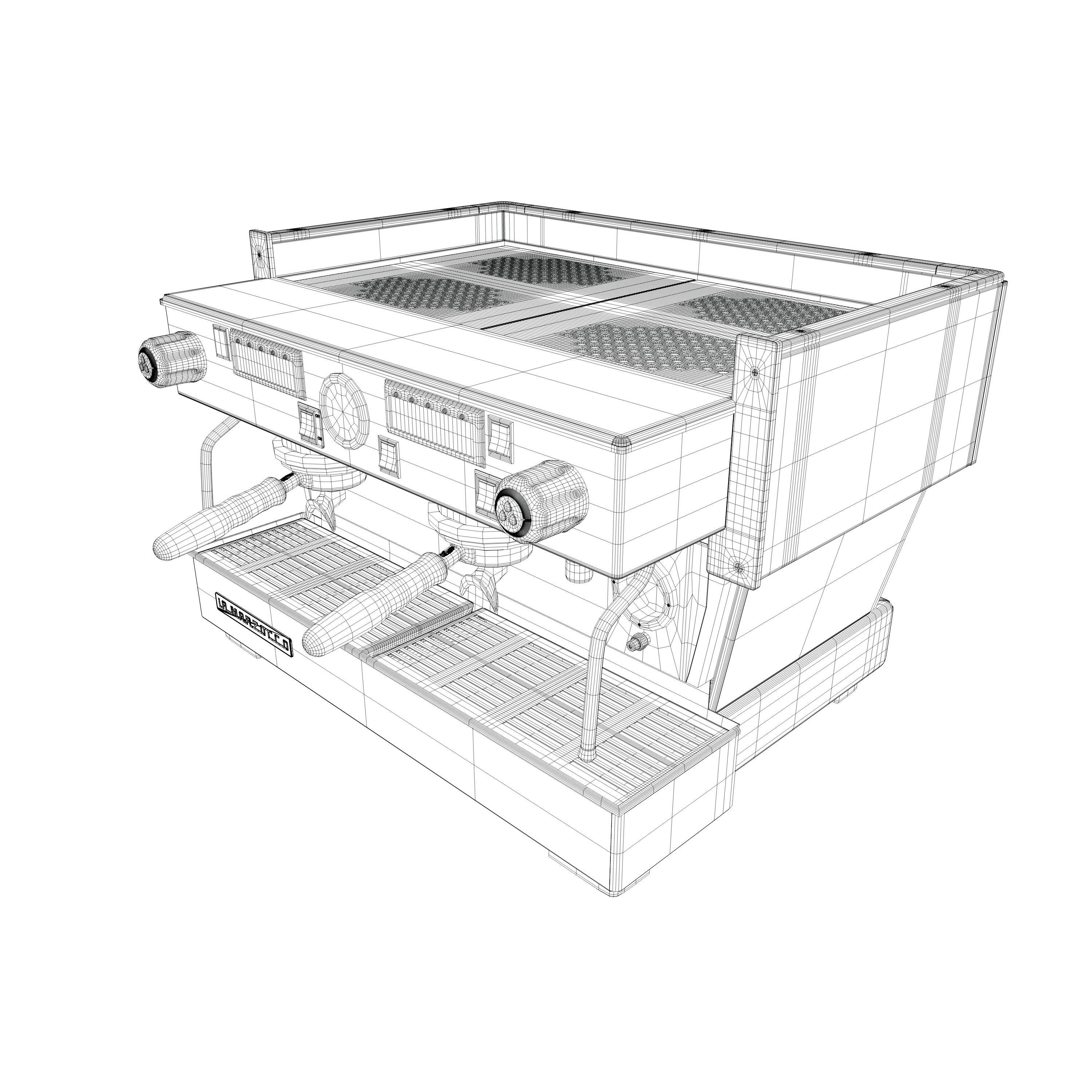 La Marzocco Linea Classic AV 2GR Low-poly 3D model_14