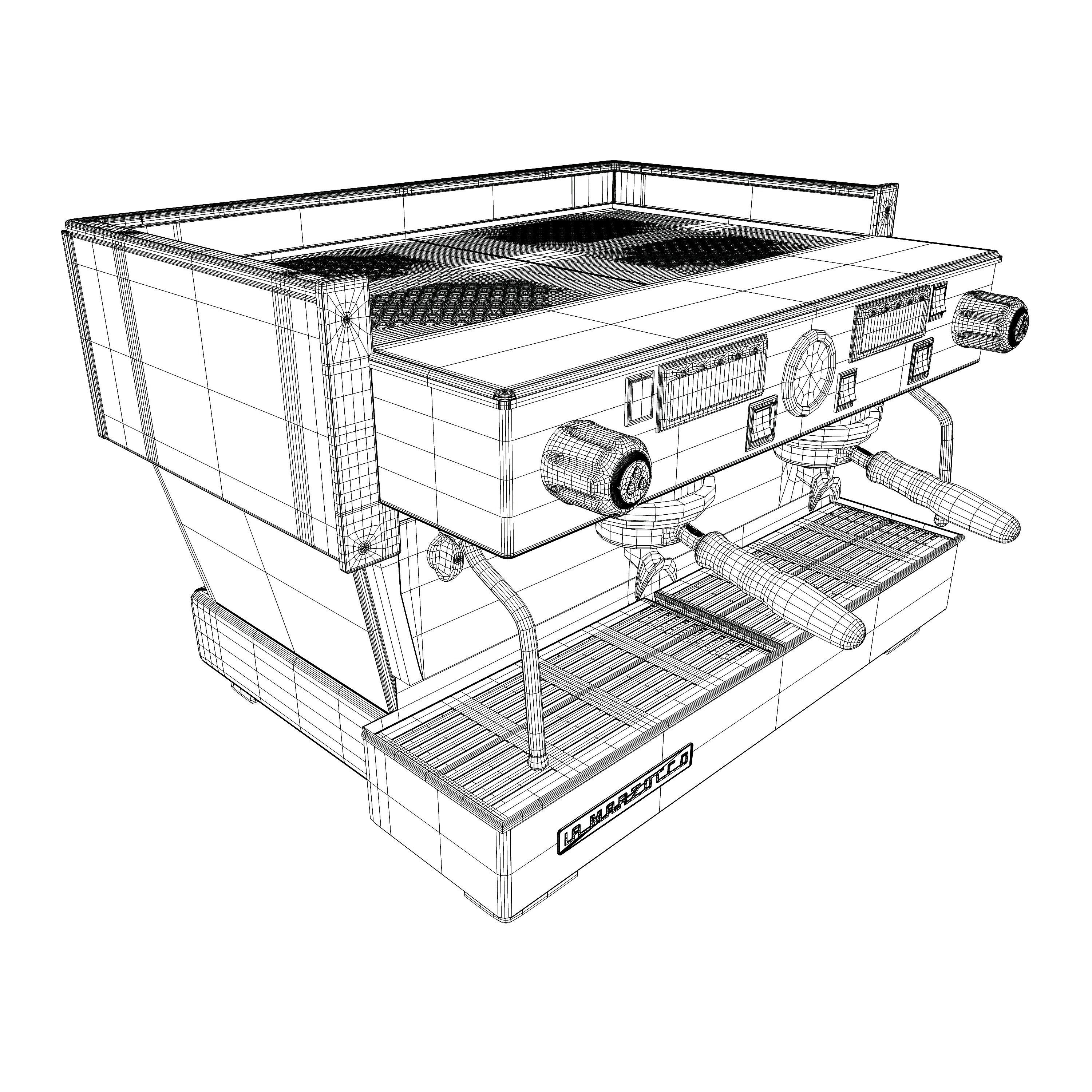 La Marzocco Linea Classic AV 2GR Low-poly 3D model_13
