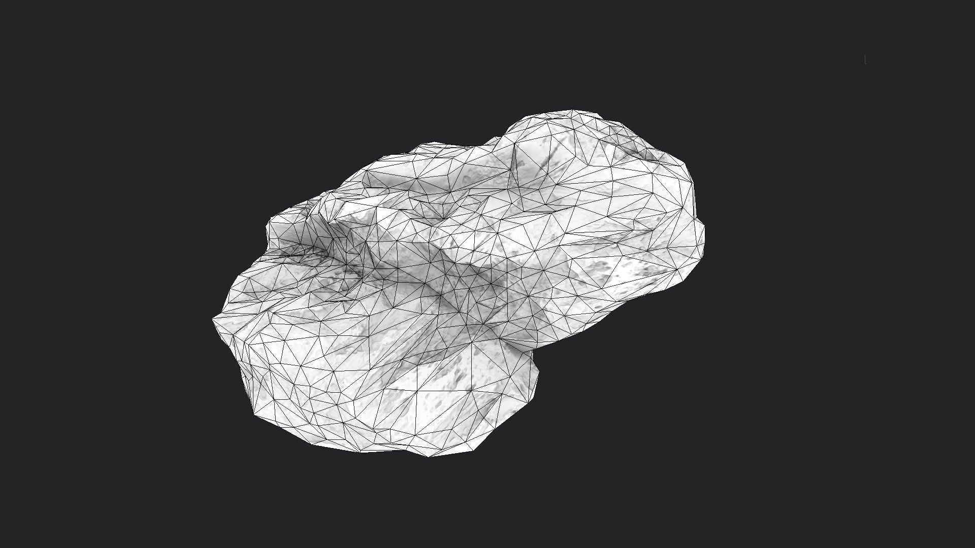 Snowy Rock 4-1 Low-poly 3D model_4