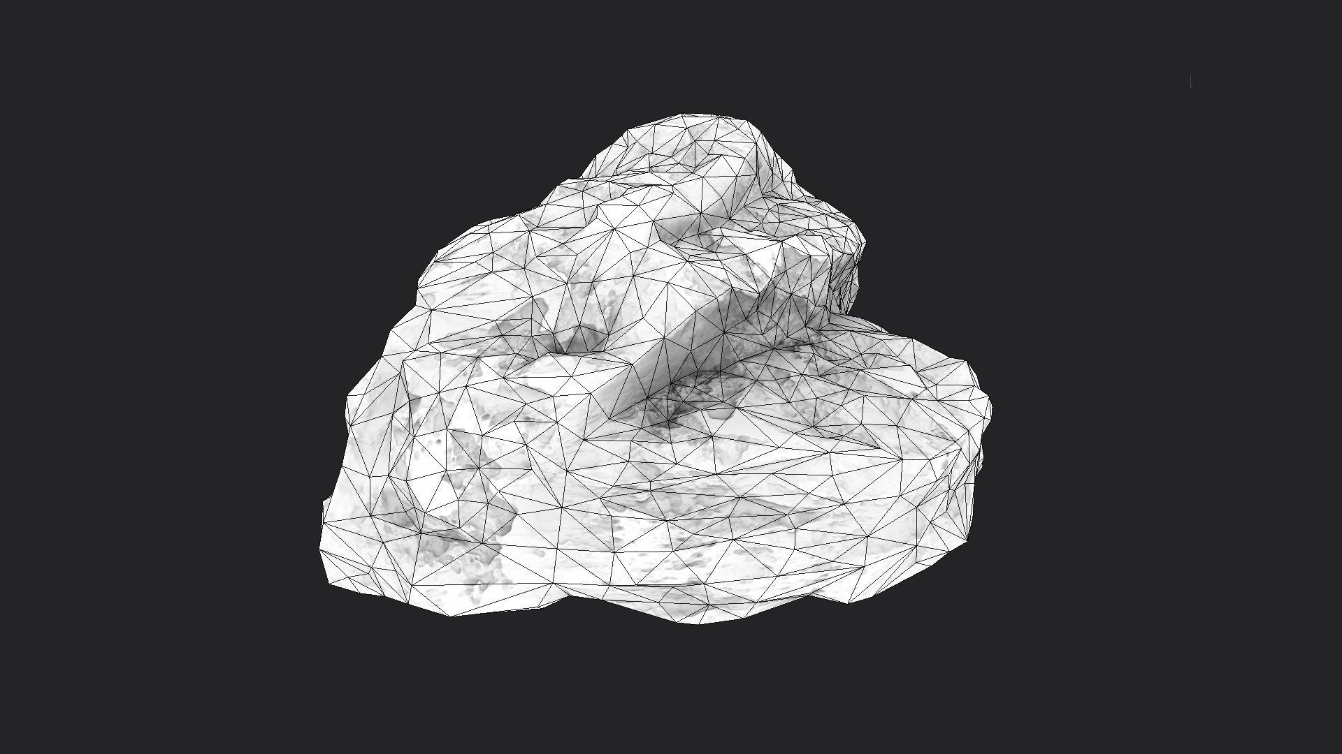Snowy Rock 4-1 Low-poly 3D model_6