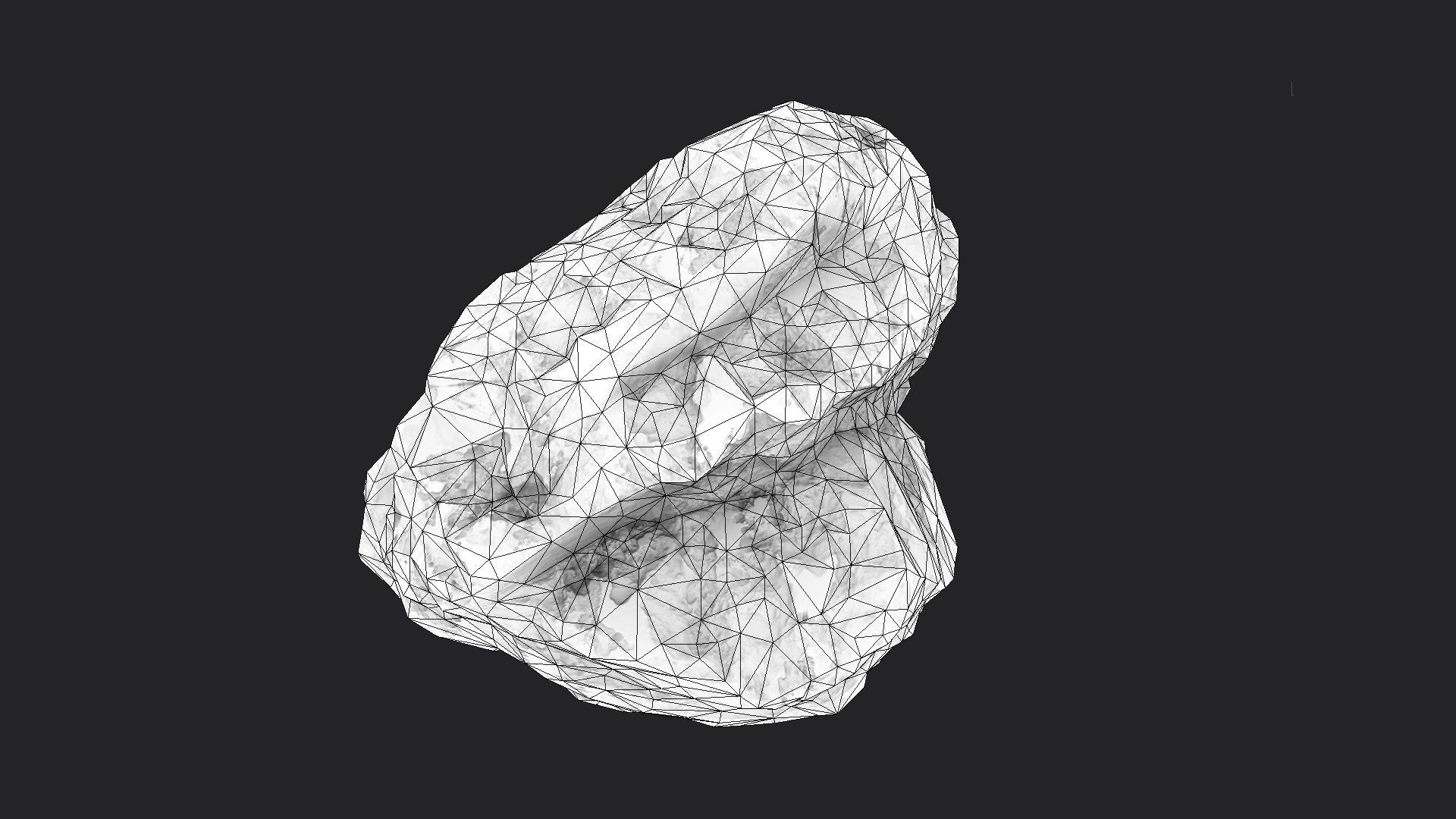 Snowy Rock 4-1 Low-poly 3D model_7