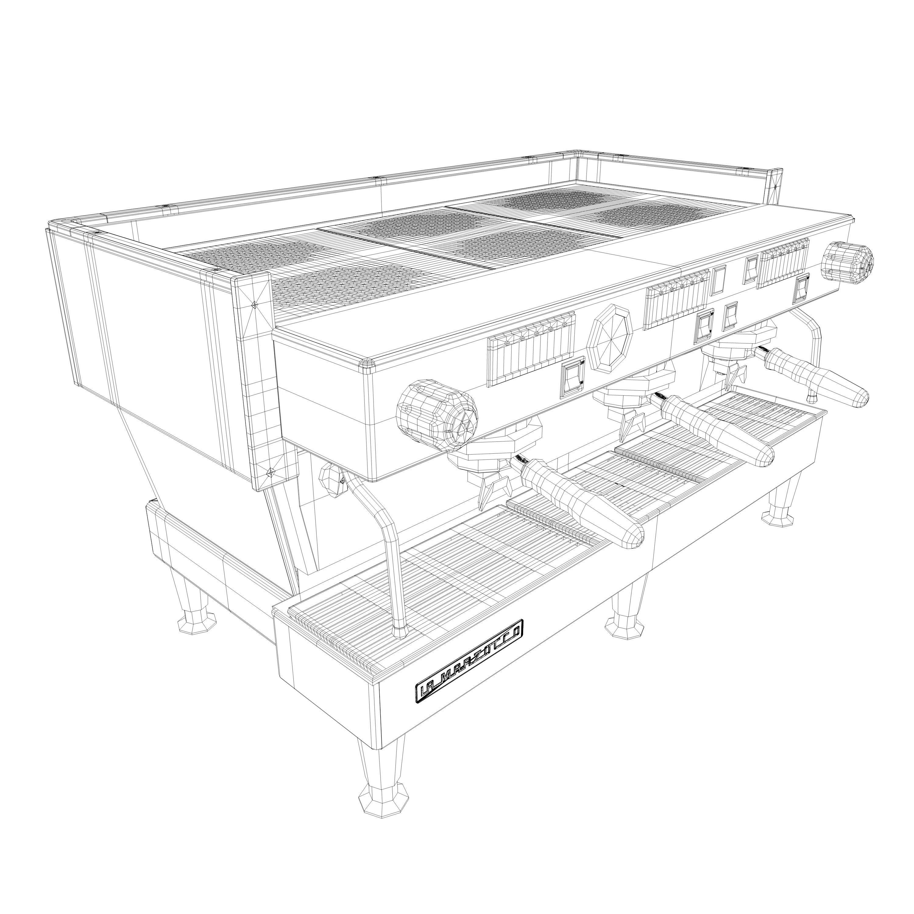 La Marzocco Linea Classic AV 3GR Low-poly 3D model_6