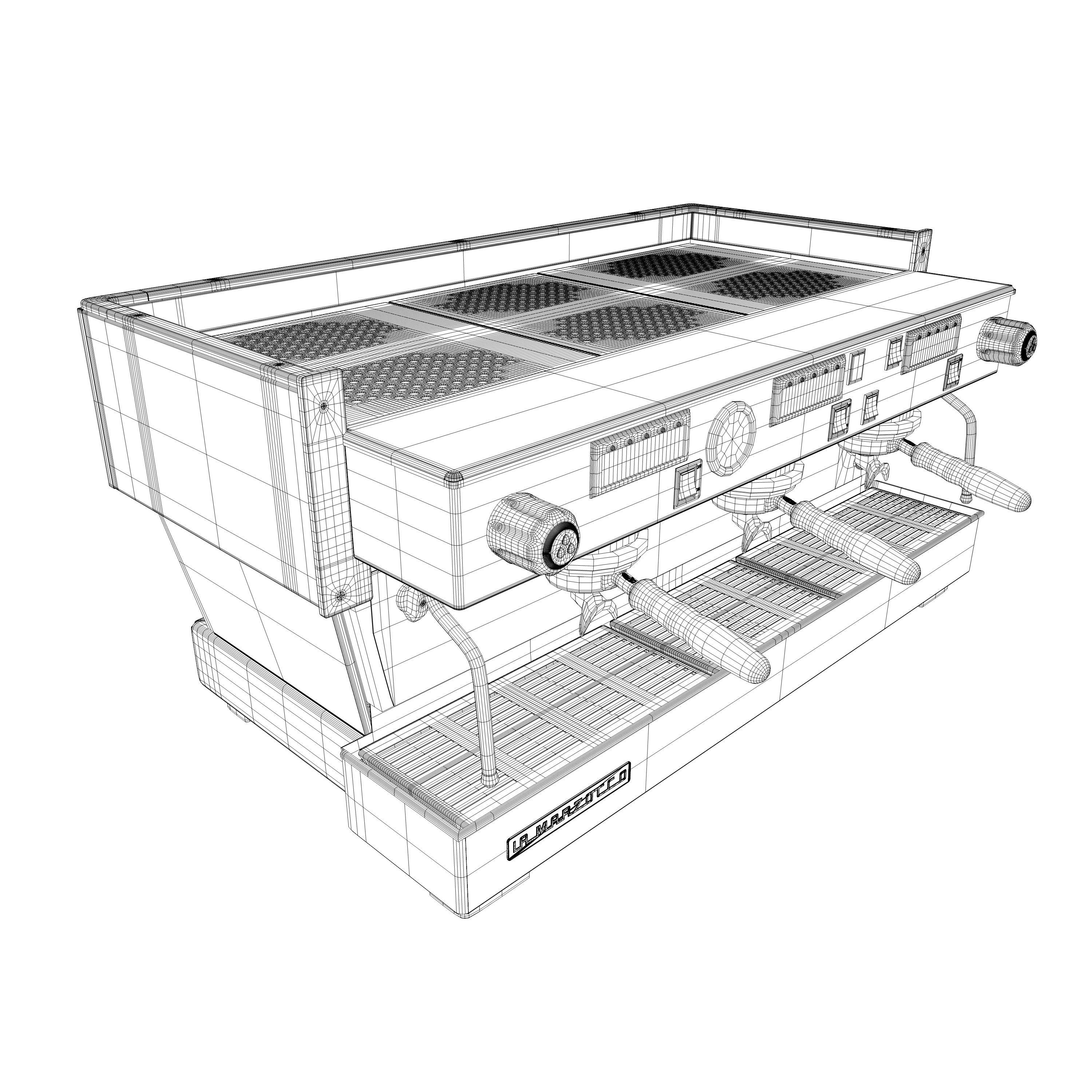 La Marzocco Linea Classic AV 3GR Low-poly 3D model_13