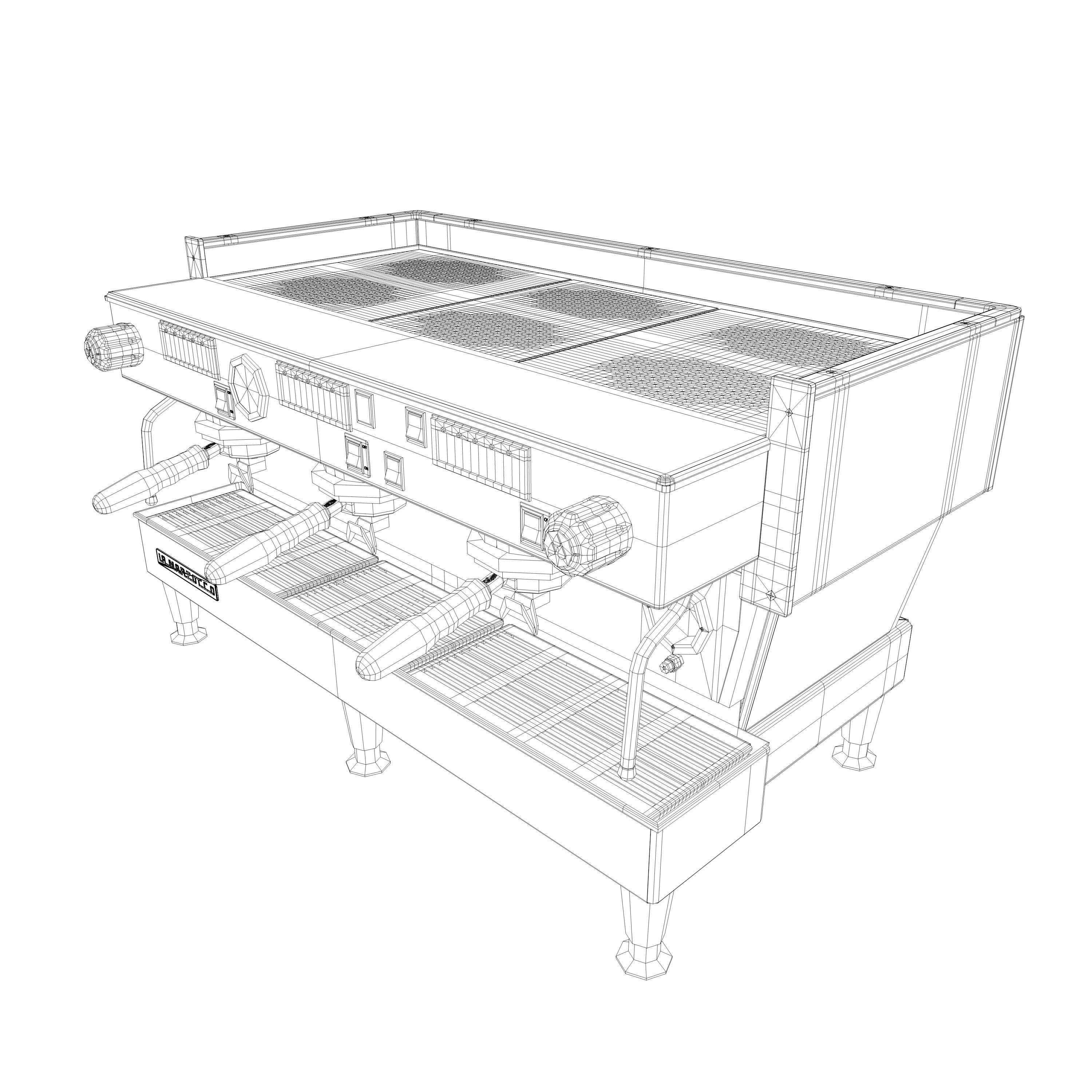 La Marzocco Linea Classic AV 3GR Low-poly 3D model_7