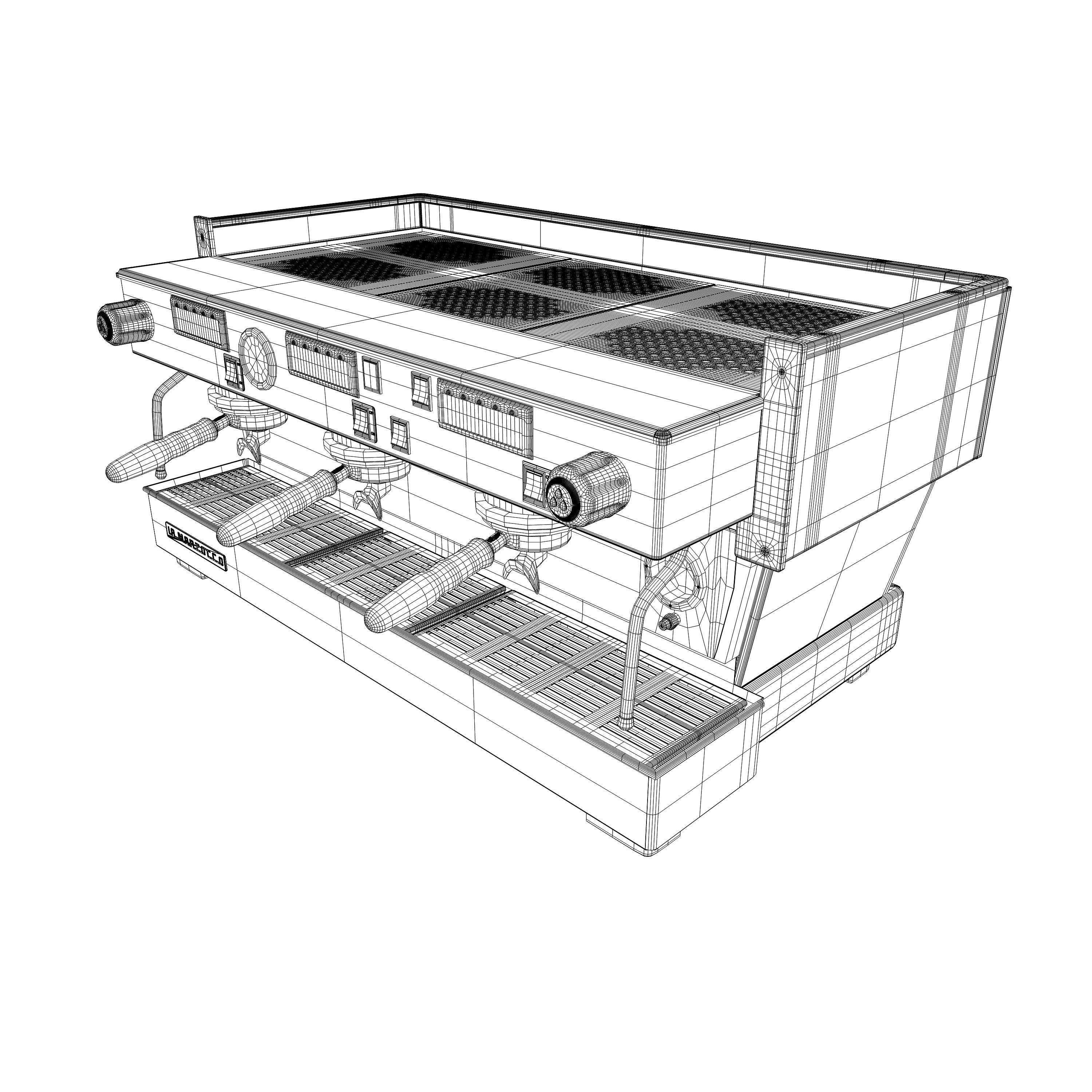 La Marzocco Linea Classic AV 3GR Low-poly 3D model_14