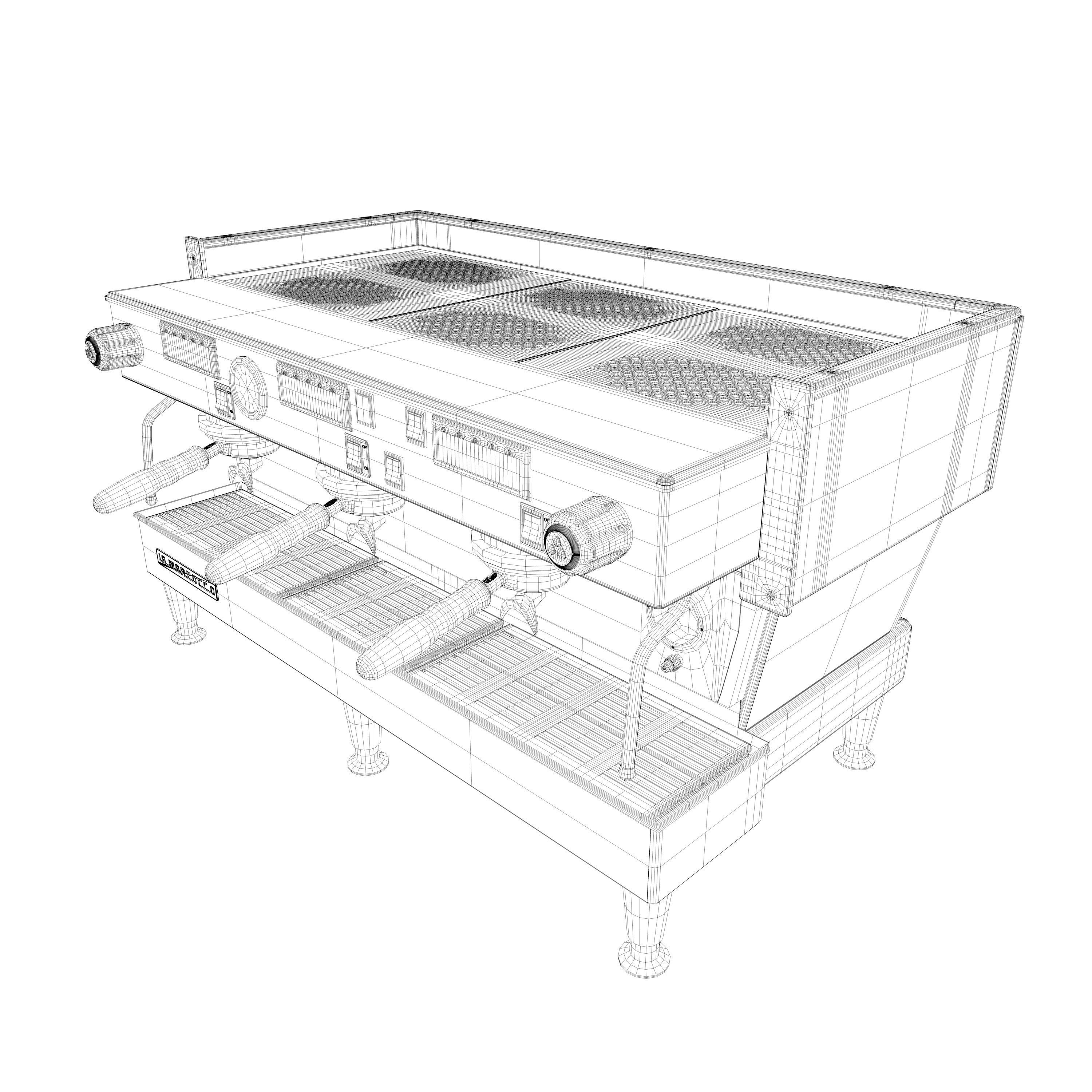 La Marzocco Linea Classic AV 3GR Low-poly 3D model_5