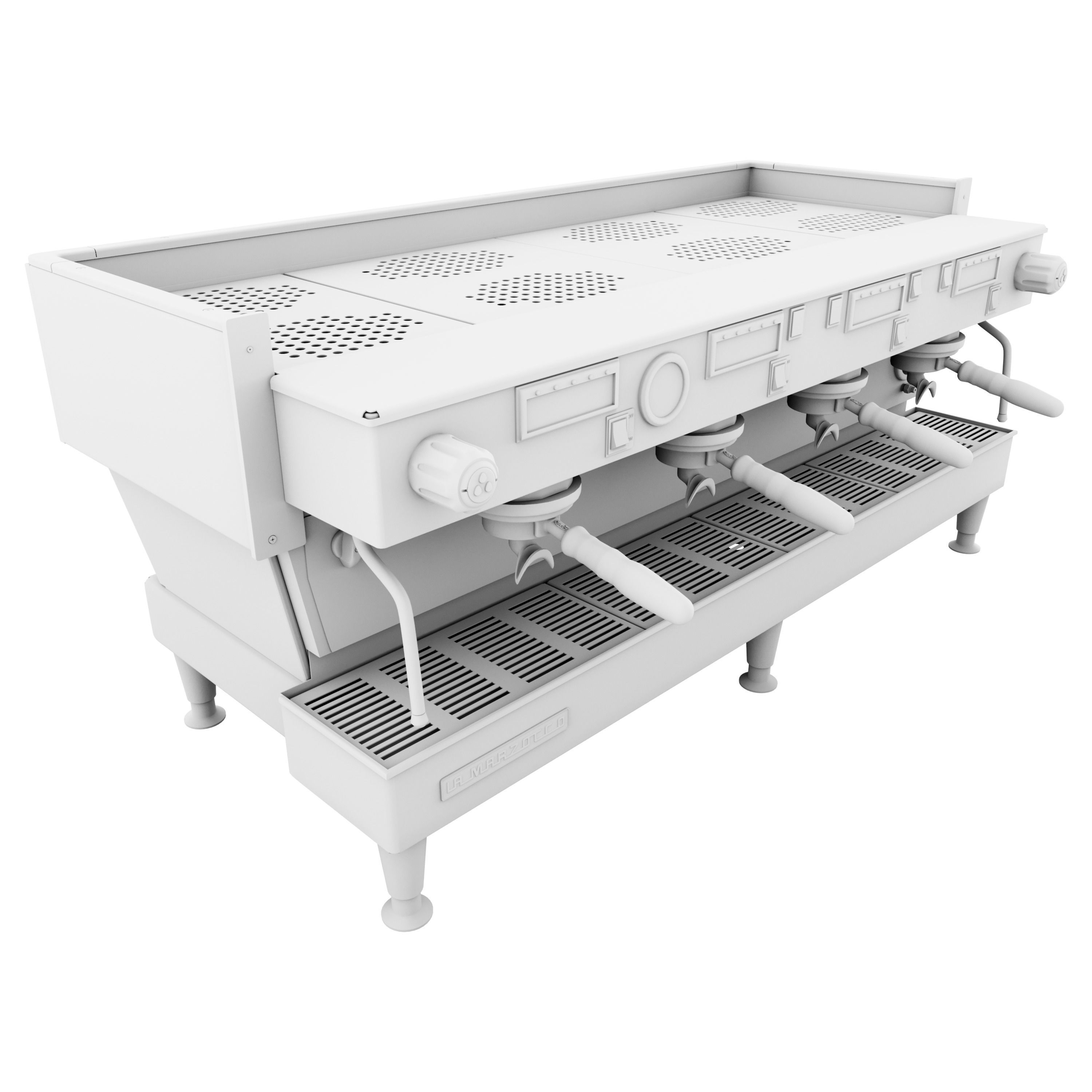 La Marzocco Linea Classic AV 4GR Low-poly 3D model_2