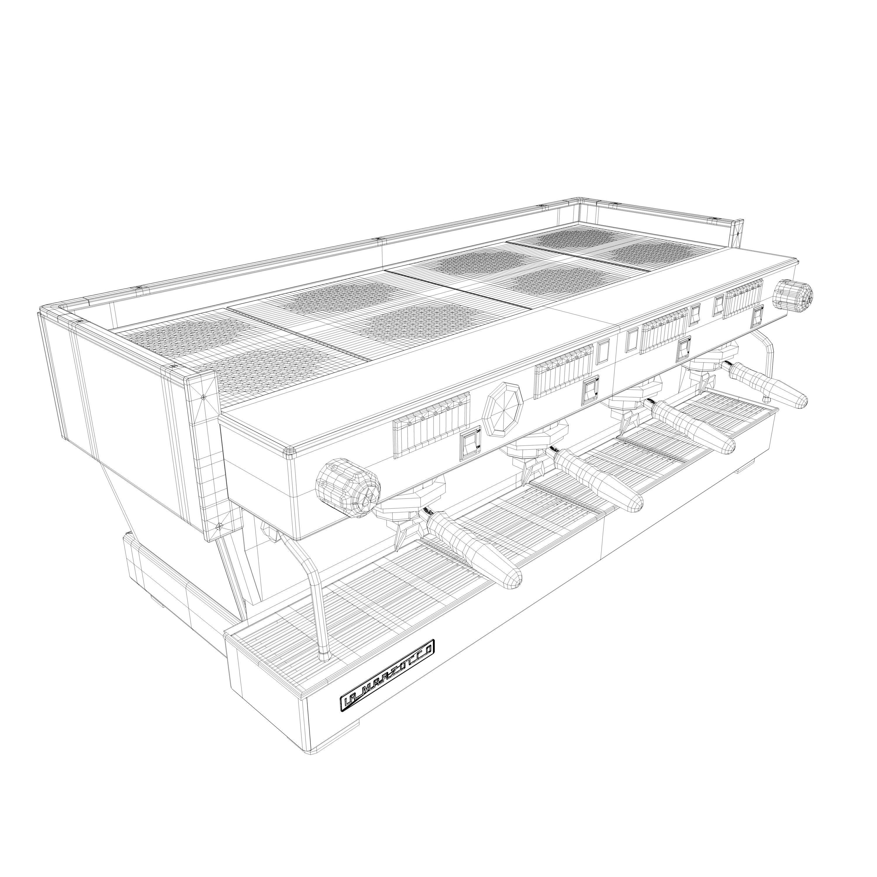 La Marzocco Linea Classic AV 4GR Low-poly 3D model_15