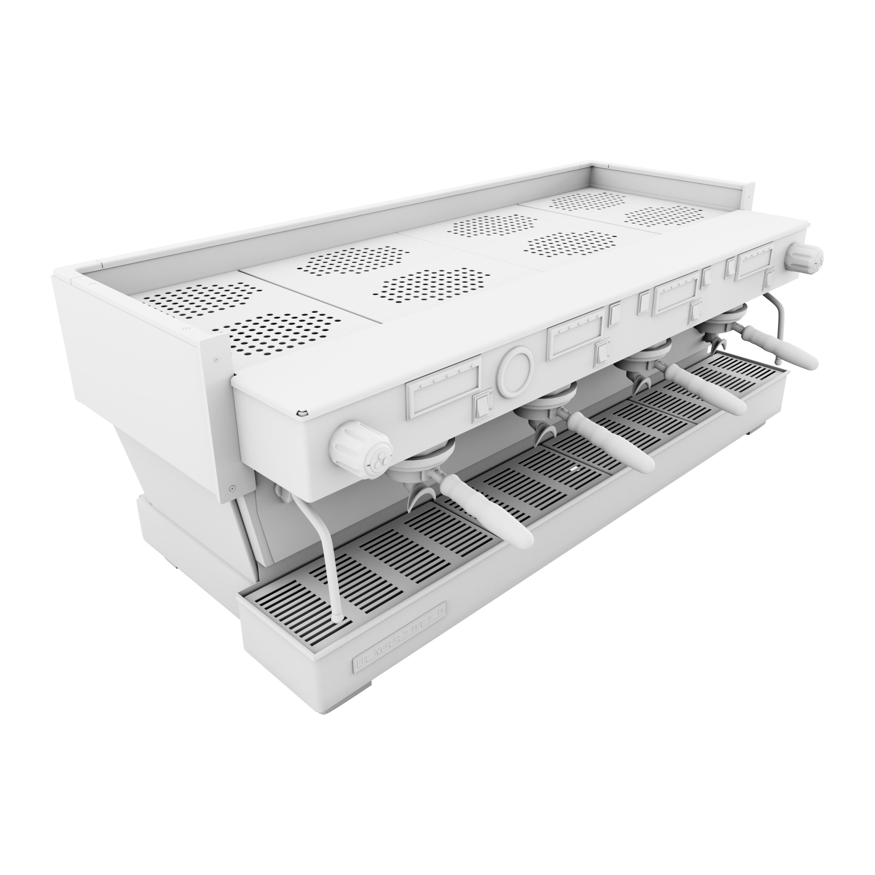 La Marzocco Linea Classic AV 4GR Low-poly 3D model_11