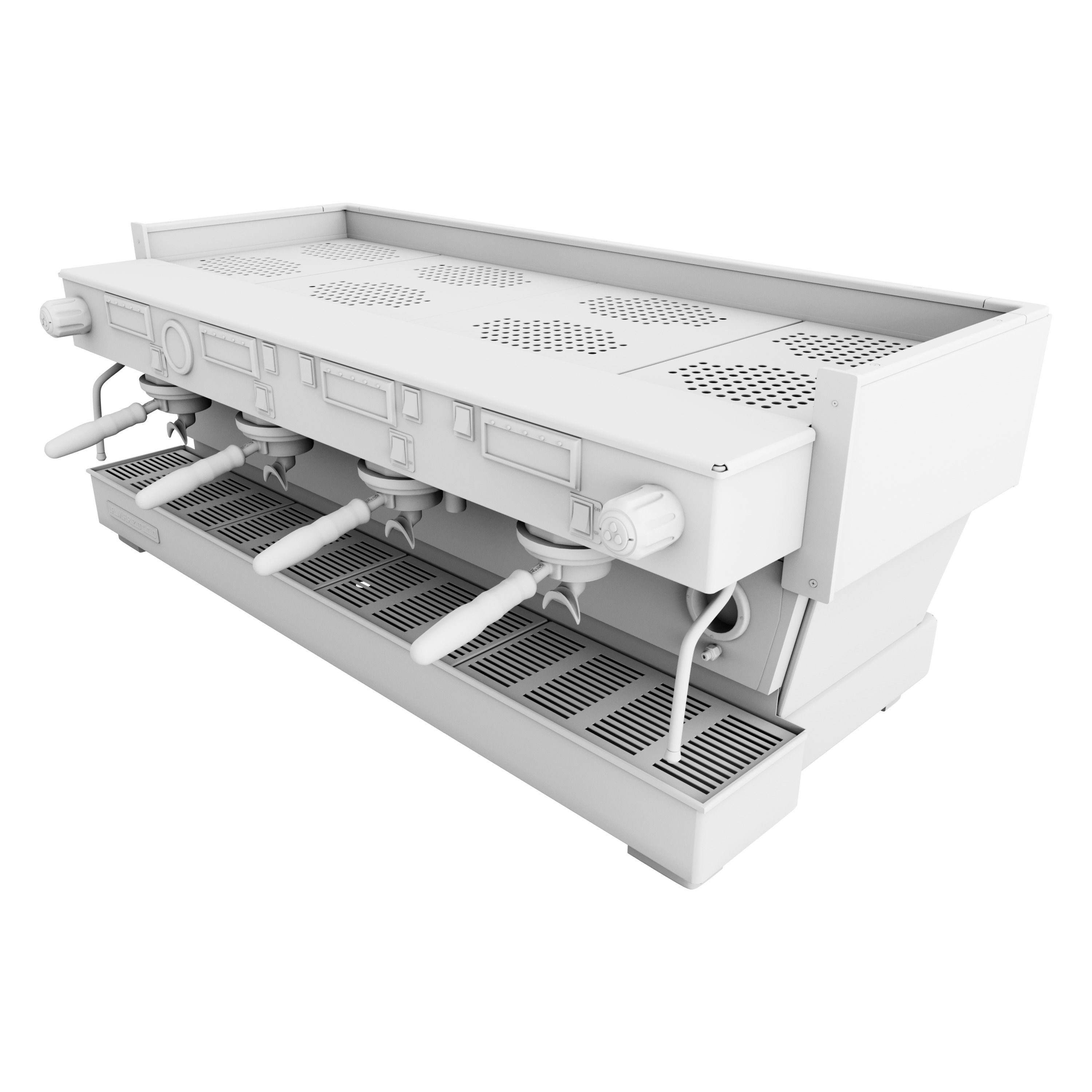 La Marzocco Linea Classic AV 4GR Low-poly 3D model_12