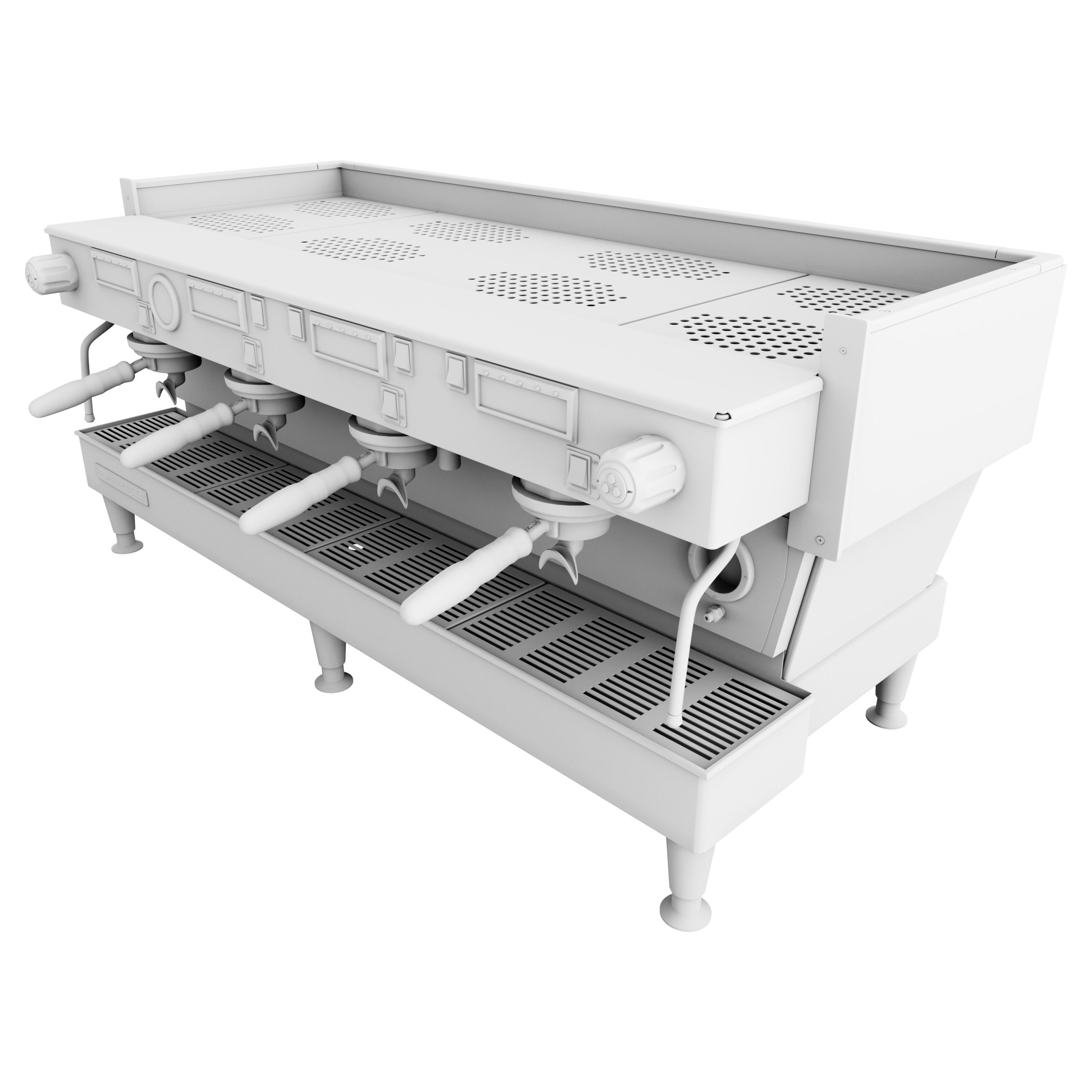 La Marzocco Linea Classic AV 4GR Low-poly 3D model_3