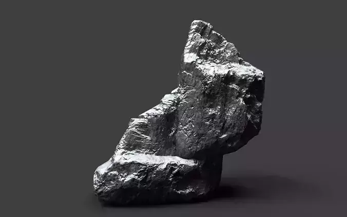 Snowy Rock 4-2 Low-poly 3D model