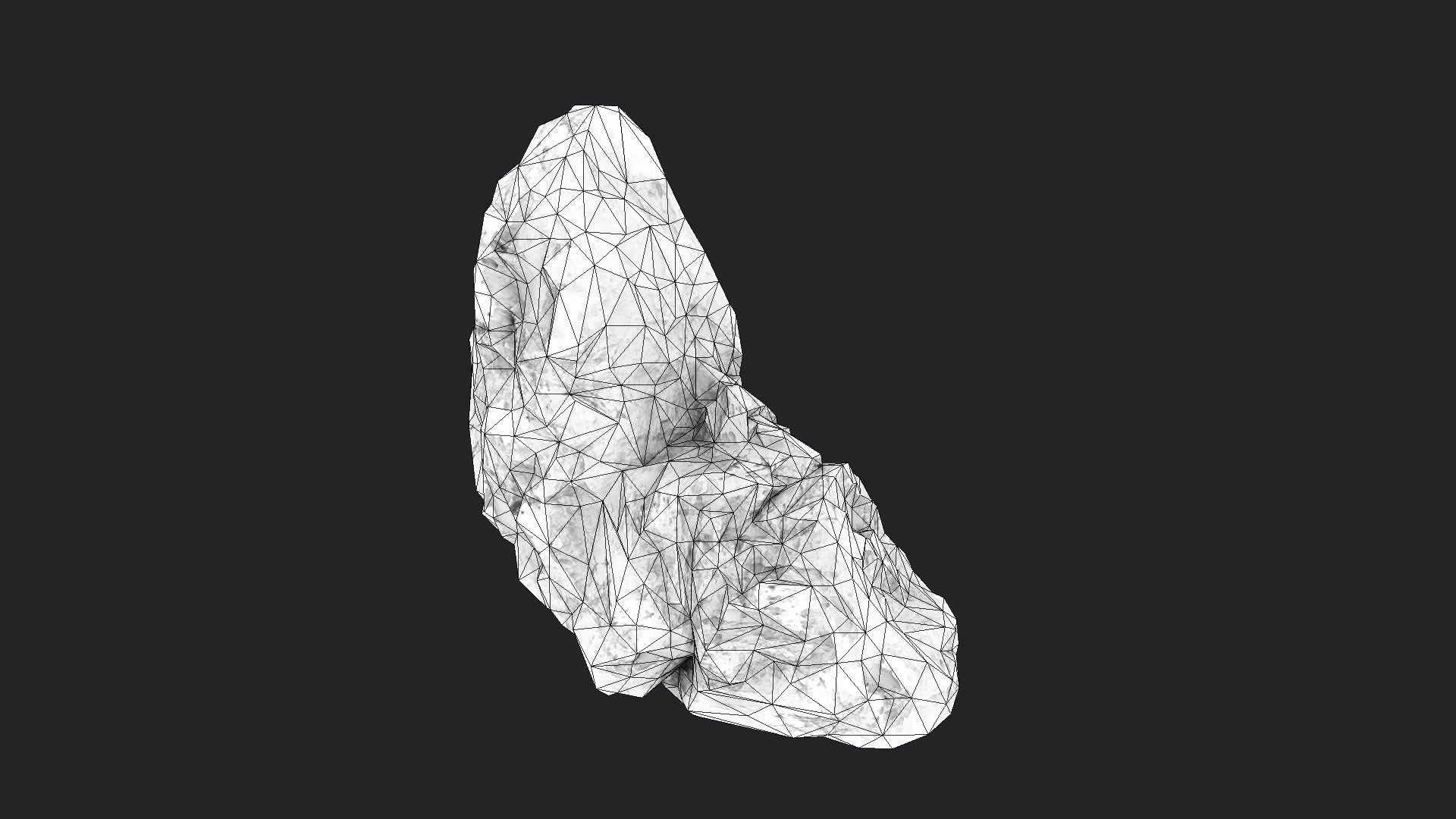 Snowy Rock 4-2 Low-poly 3D model_6