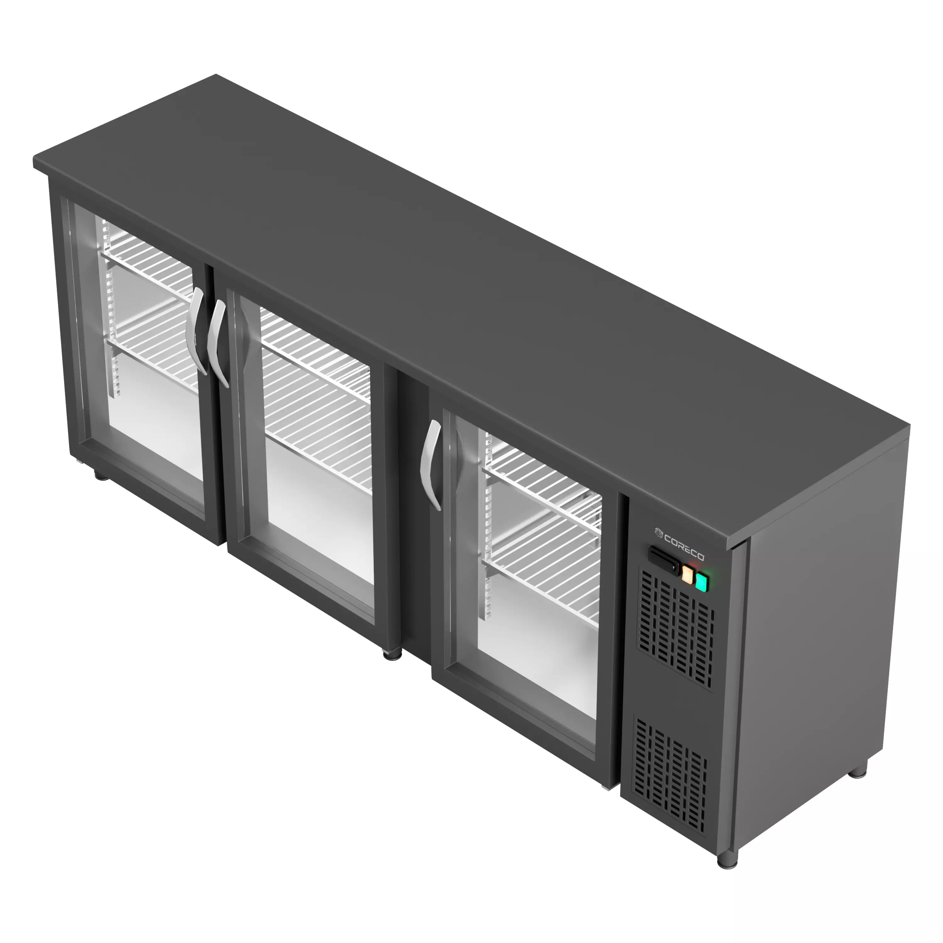 Back-bar Display Cooler SBE-200 Low-poly 3D model_0