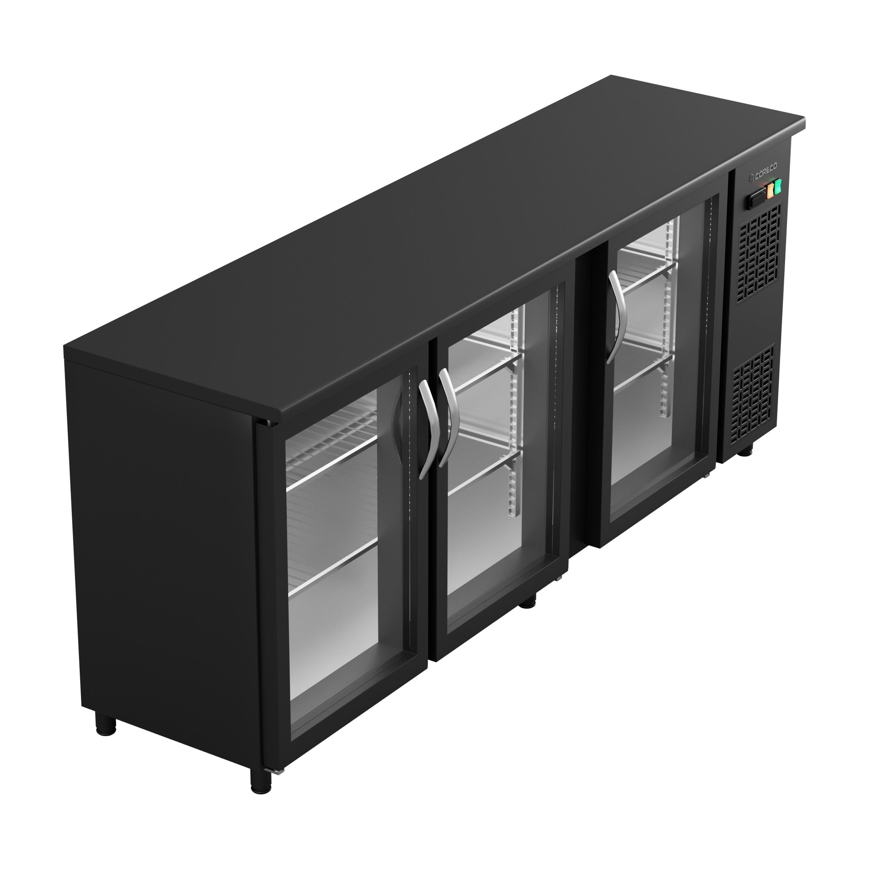 Back-bar Display Cooler SBE-200 Low-poly 3D model_1