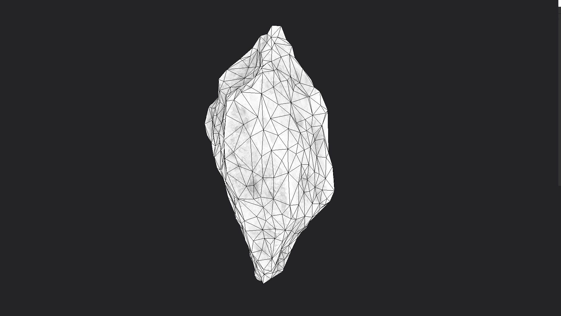 Snowy Rock 4-6 Low-poly 3D model_7