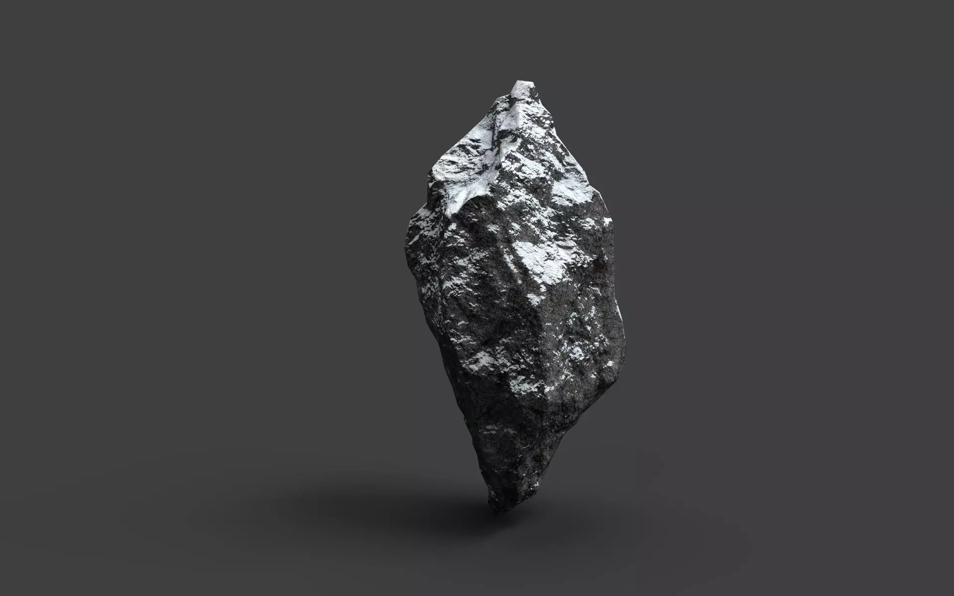 Snowy Rock 4-6 Low-poly 3D model_0