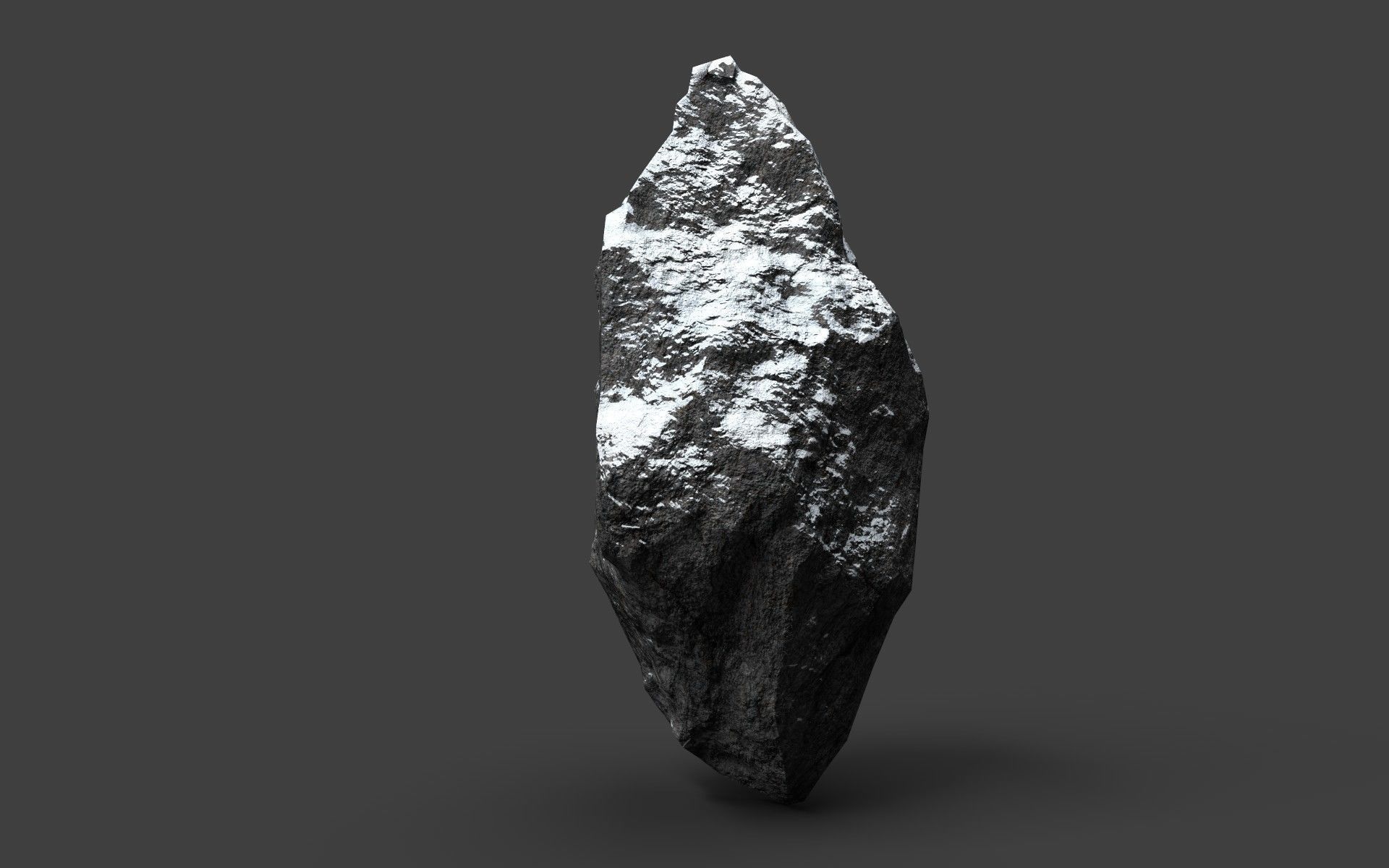 Snowy Rock 4-6 Low-poly 3D model_3