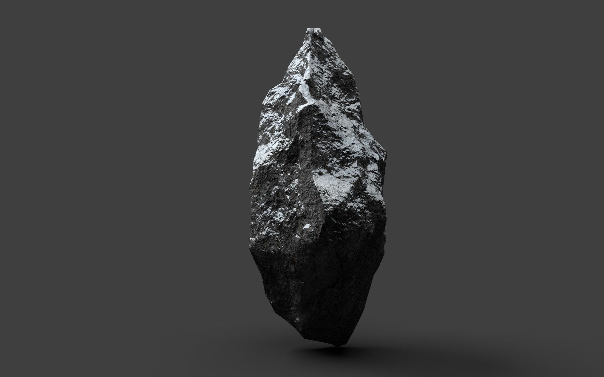 Snowy Rock 4-6 Low-poly 3D model_2