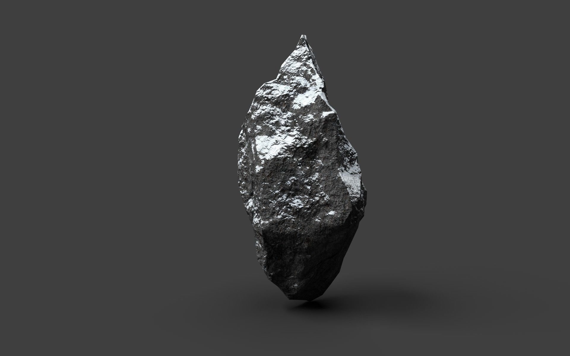 Snowy Rock 4-6 Low-poly 3D model_1