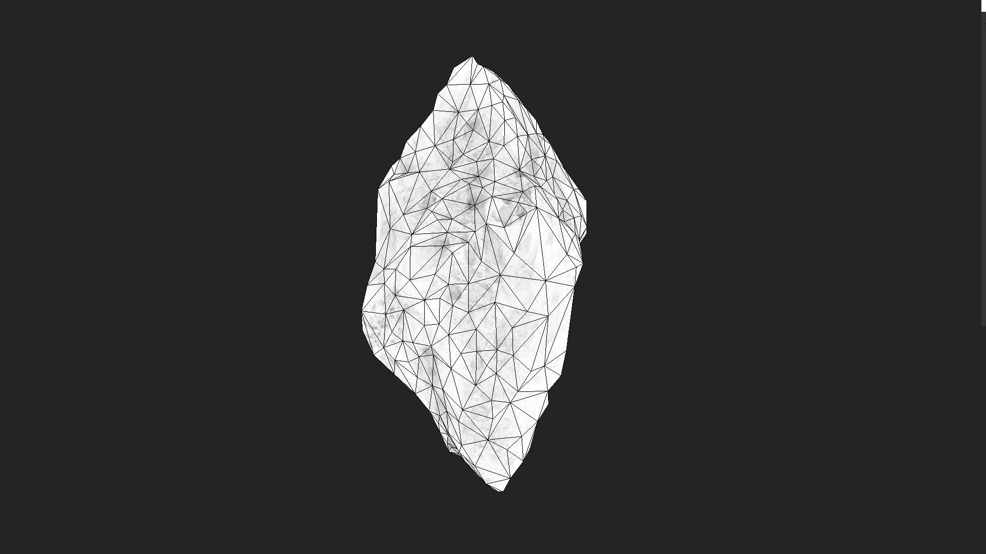 Snowy Rock 4-6 Low-poly 3D model_4