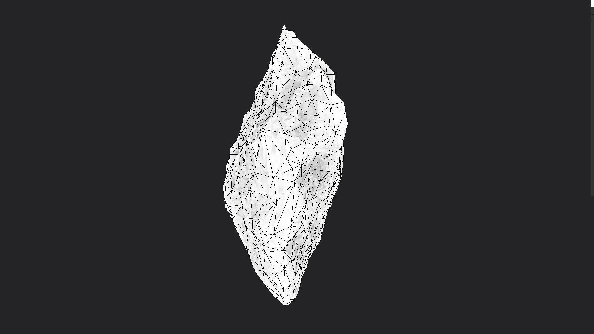 Snowy Rock 4-6 Low-poly 3D model_5