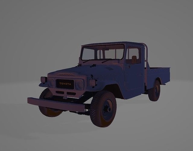 toyota old Low-poly 3D model