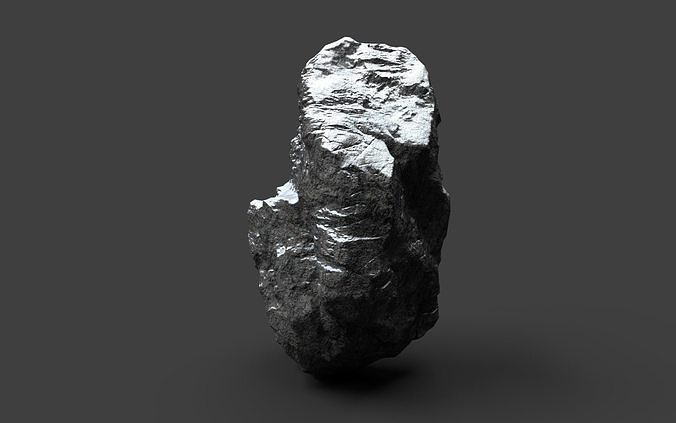 Snowy Rock 4-7 Low-poly 3D model