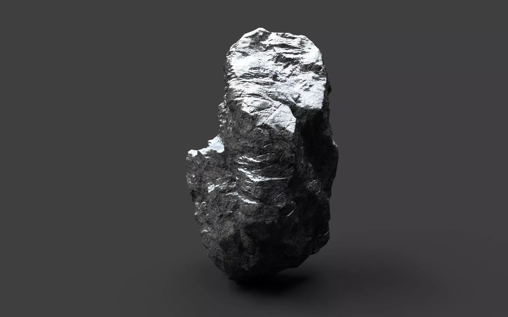 Snowy Rock 4-7 Low-poly 3D model